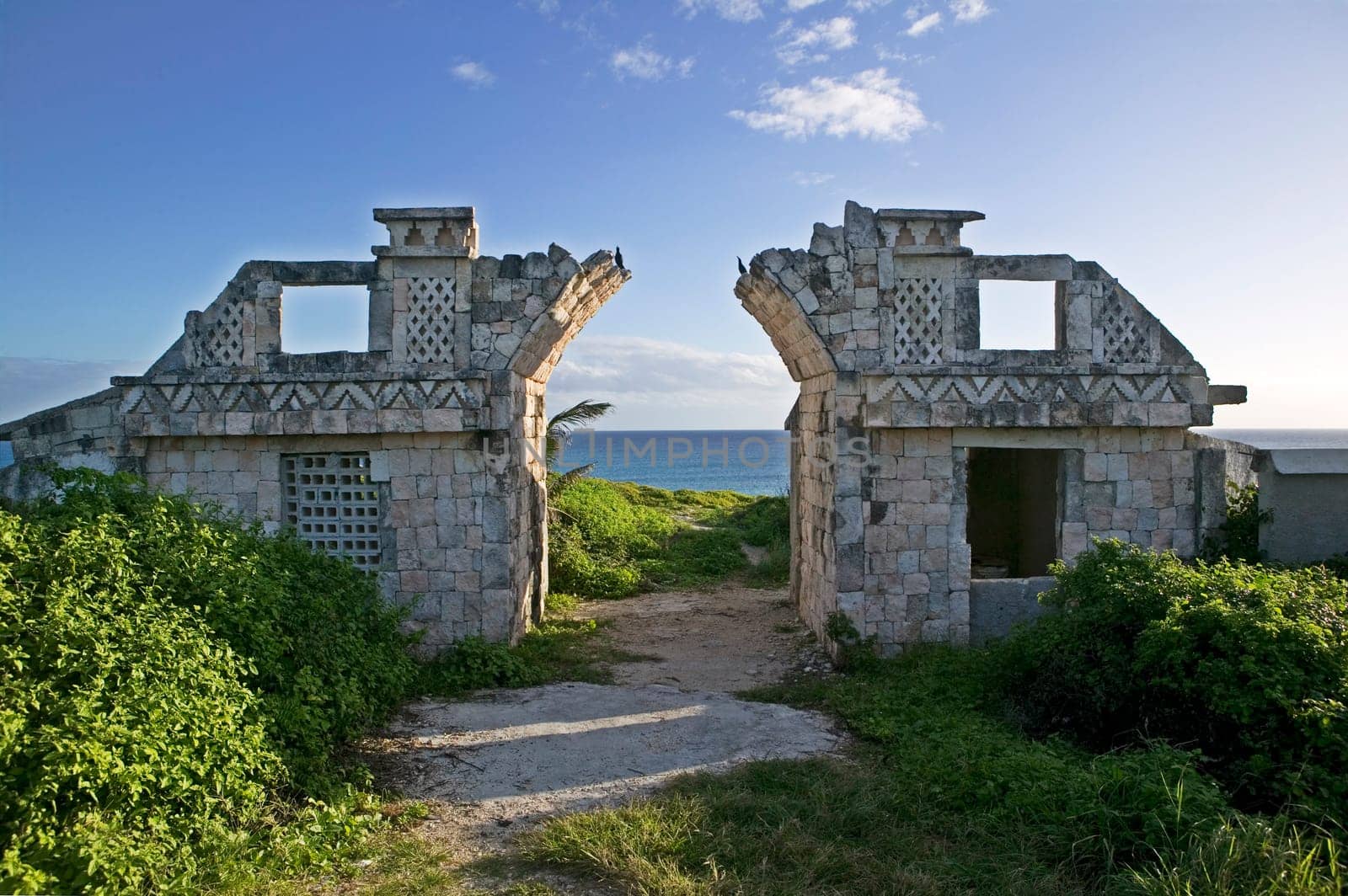 Abandoned Ruins Entrance and Arch