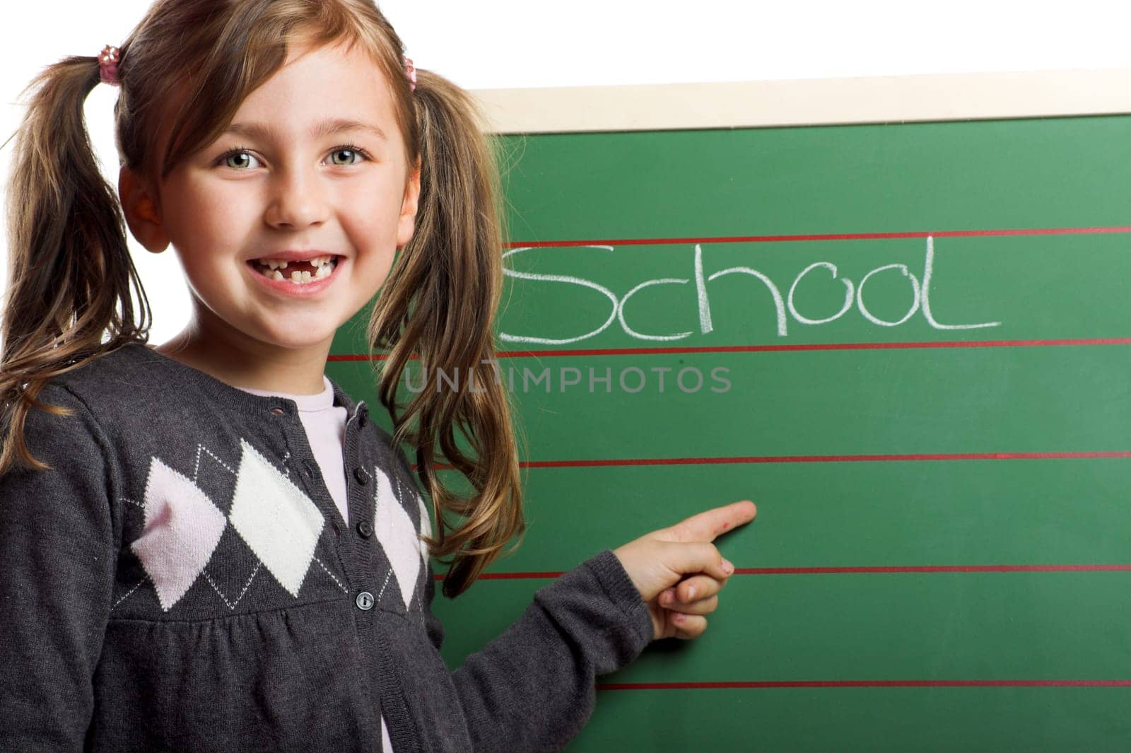 Laughing schoolchild