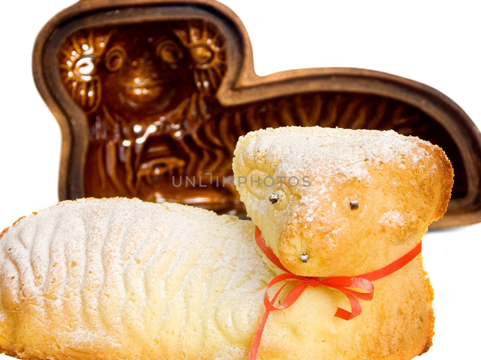 Easter roast sweet ram with pan