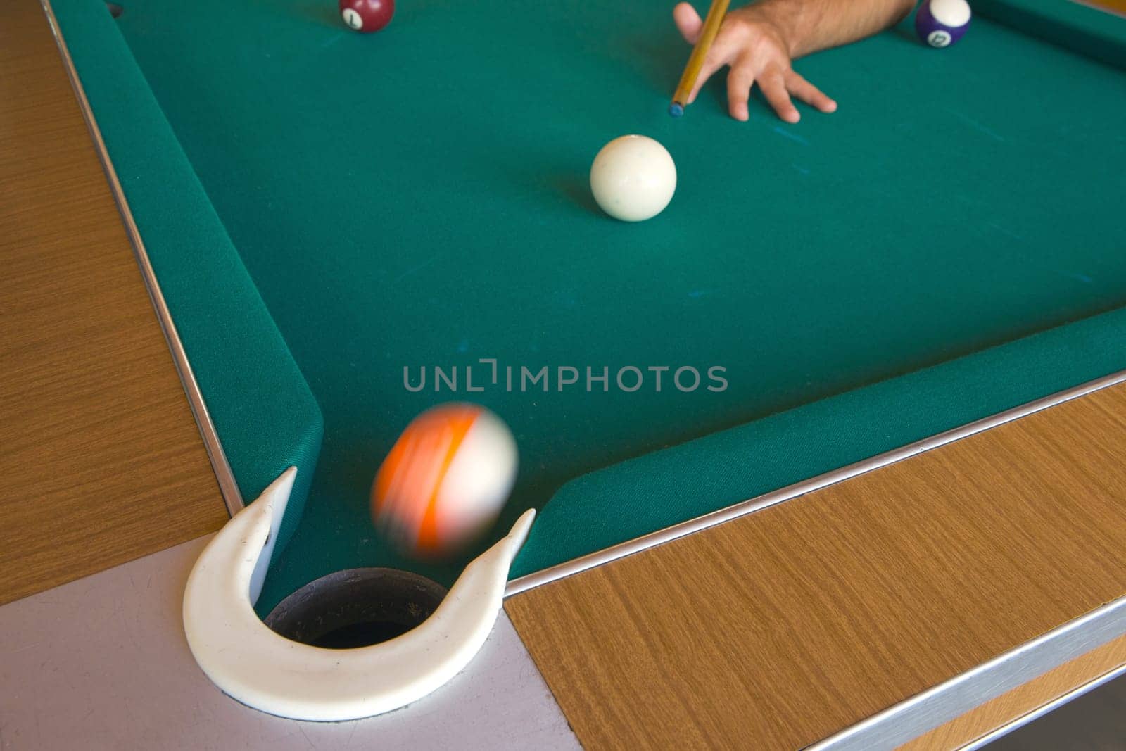 Playing billiards
