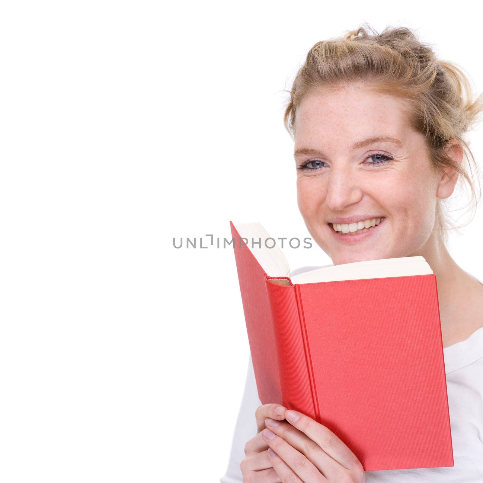 Young woman with a book