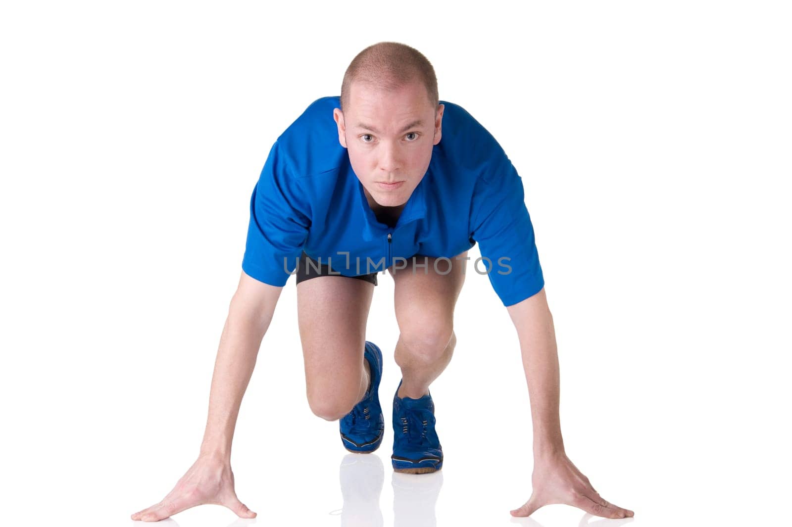 Man in starting position