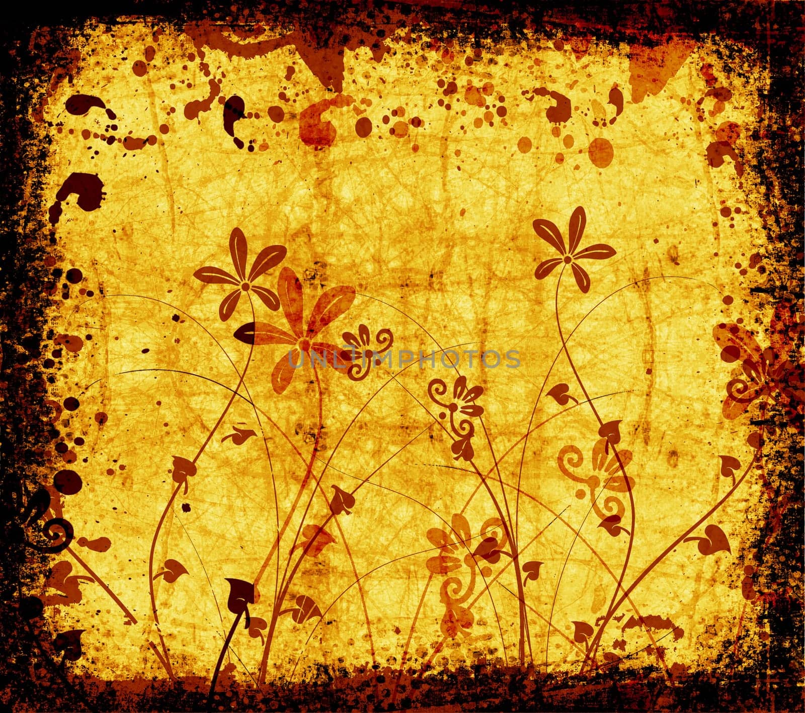 Floral grunge