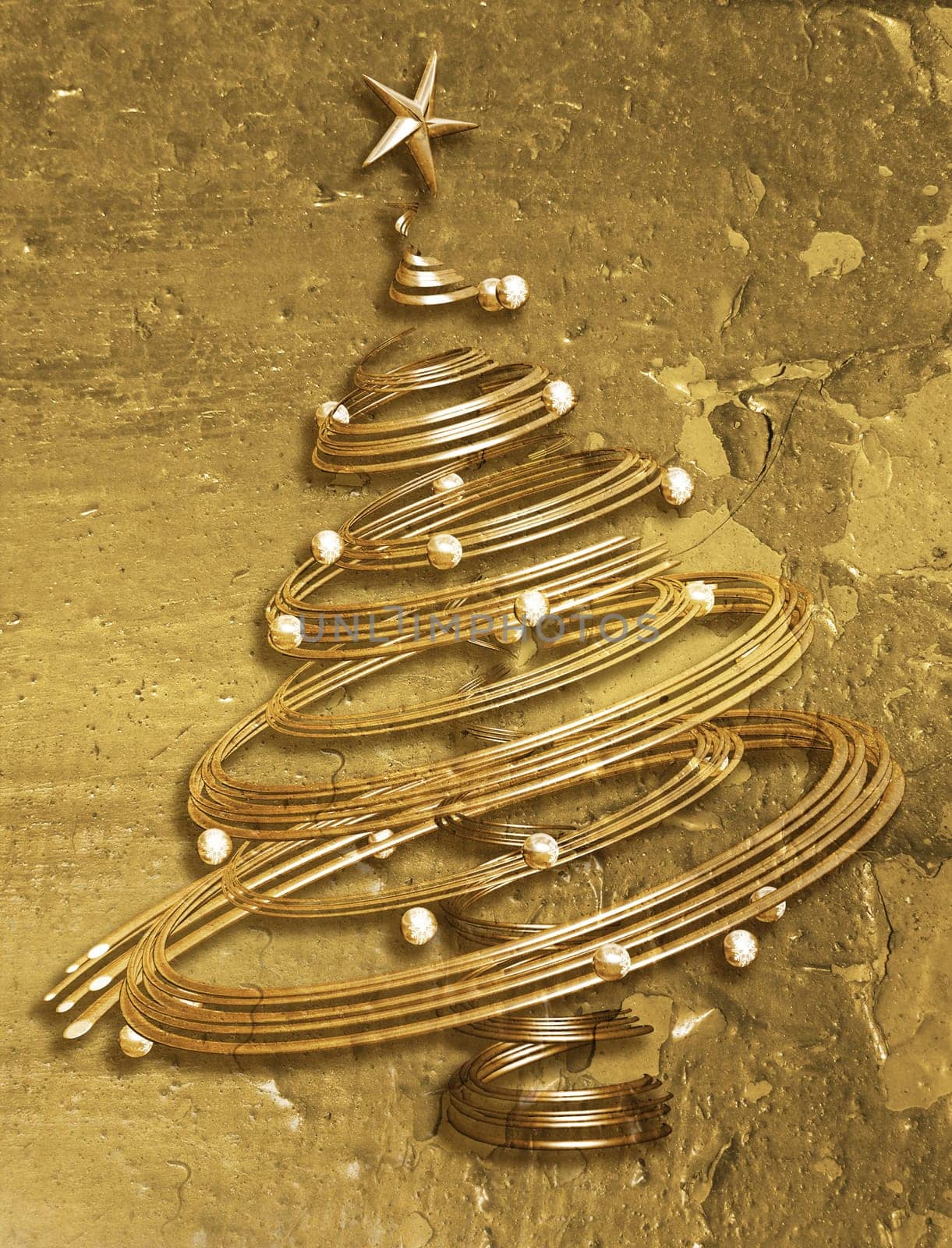 Grunge Christmas tree
