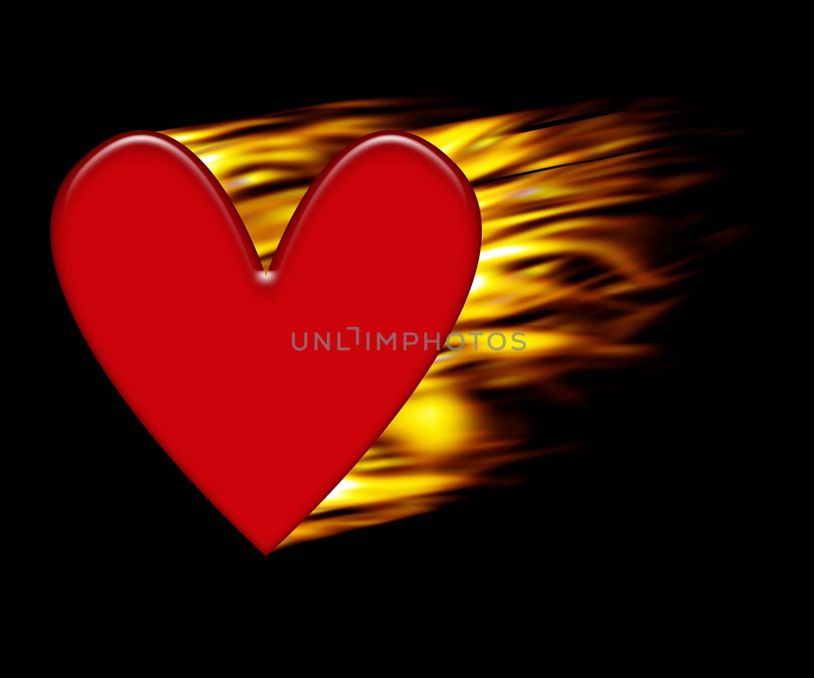 Burning heart