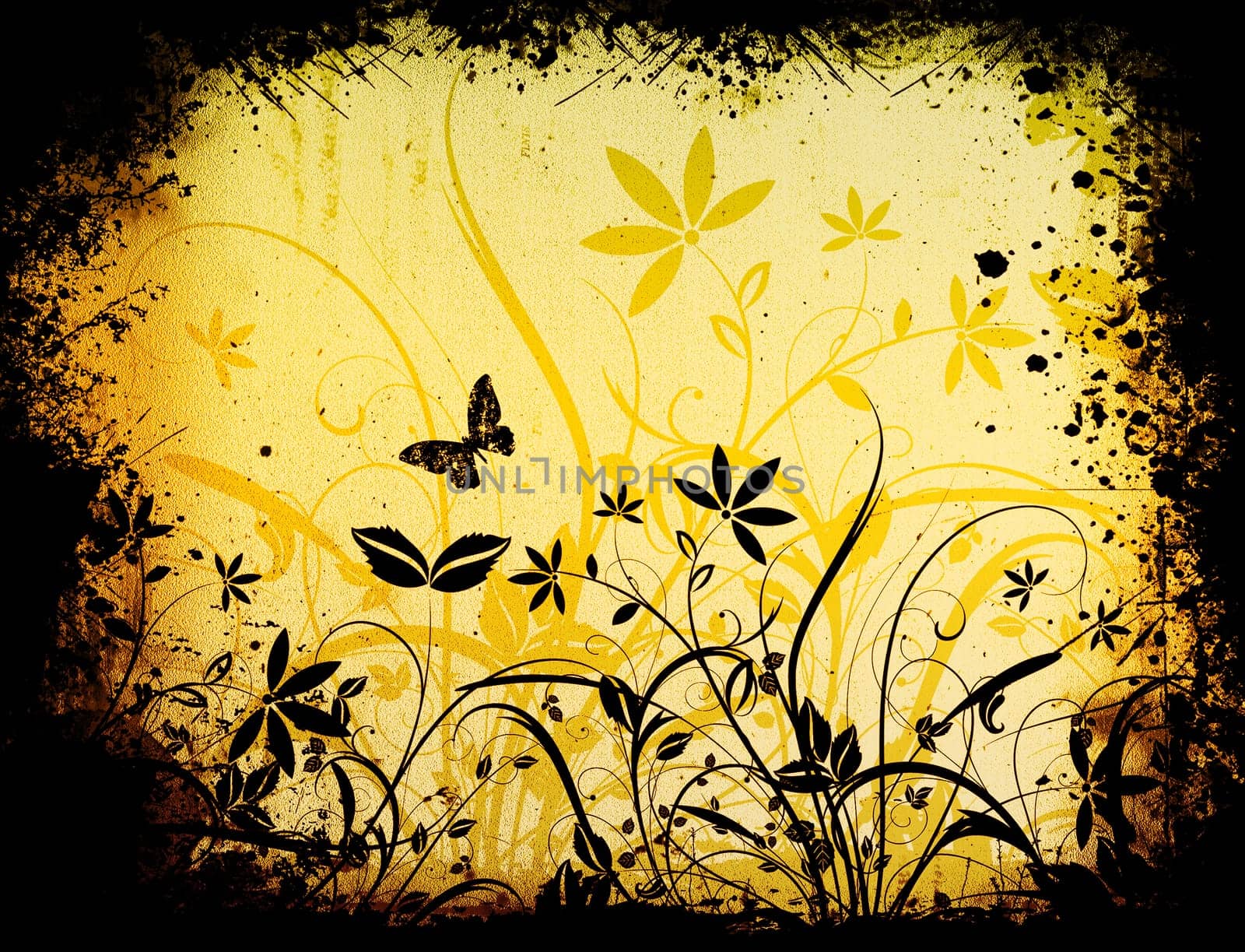 Floral grunge