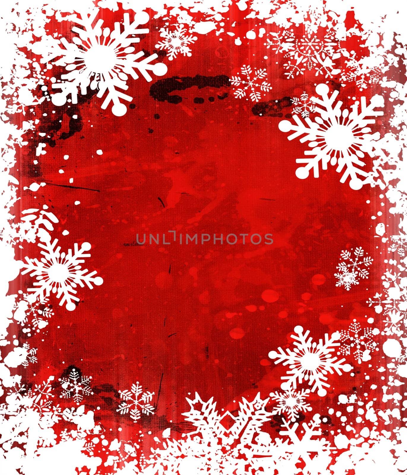 Grunge snowflakes
