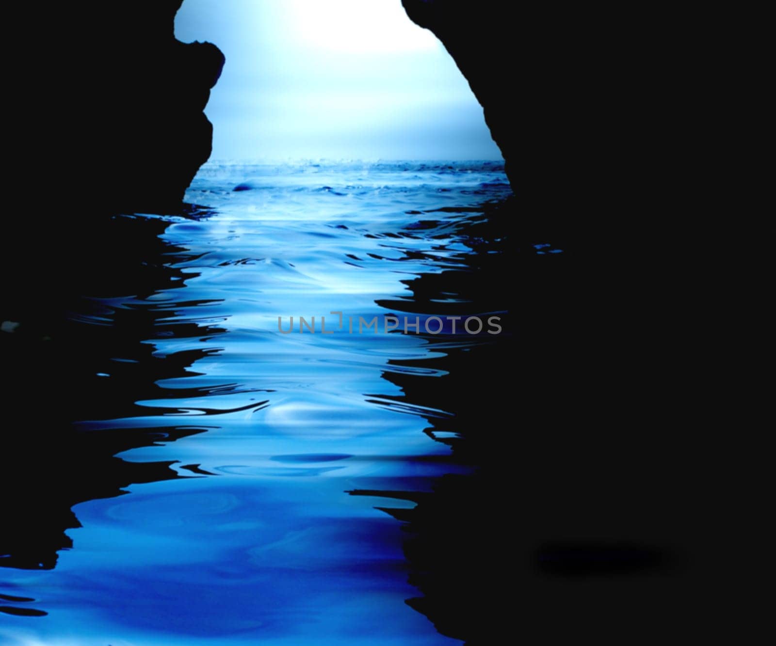Watery cave