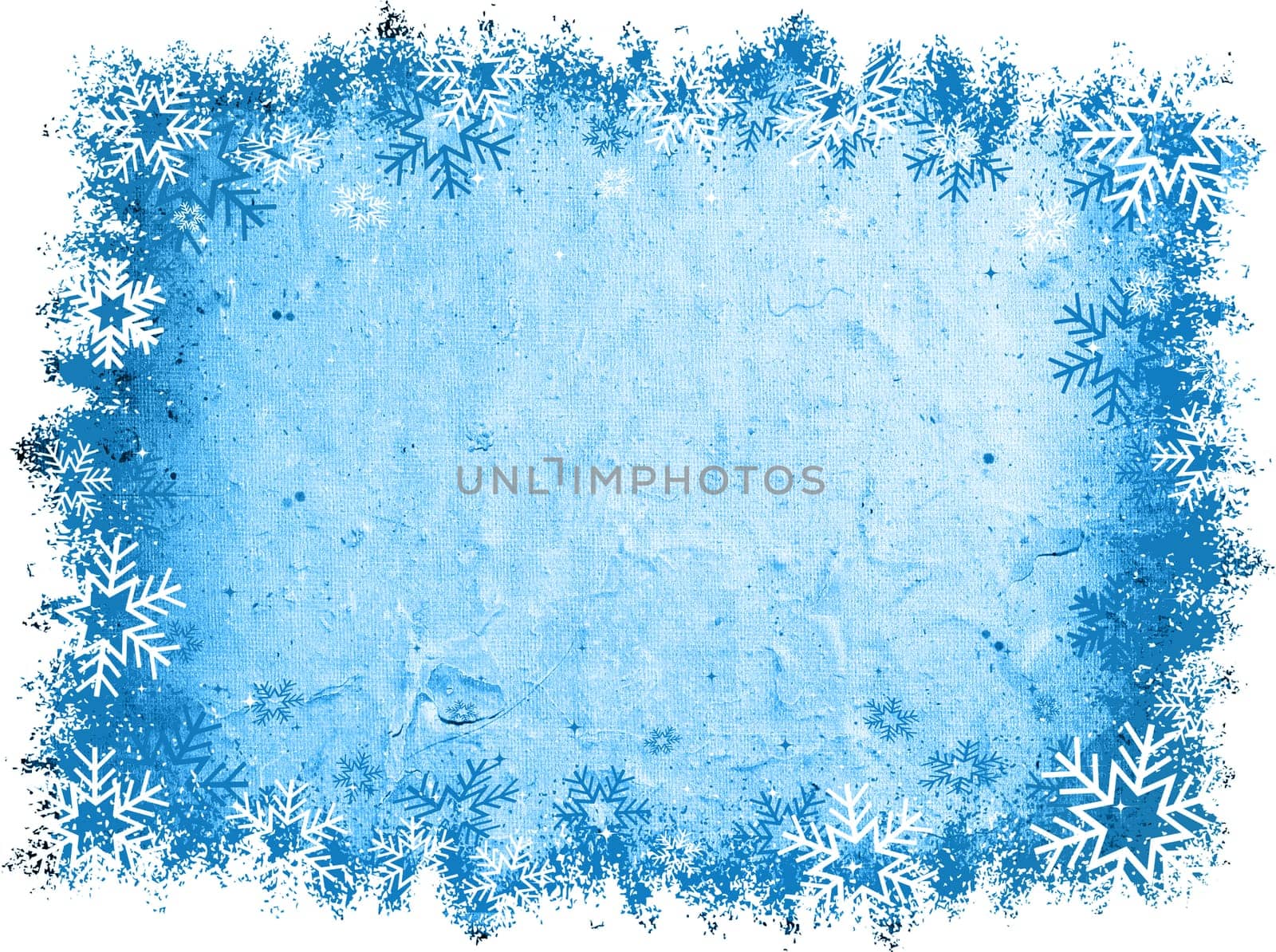 Grunge snowflakes