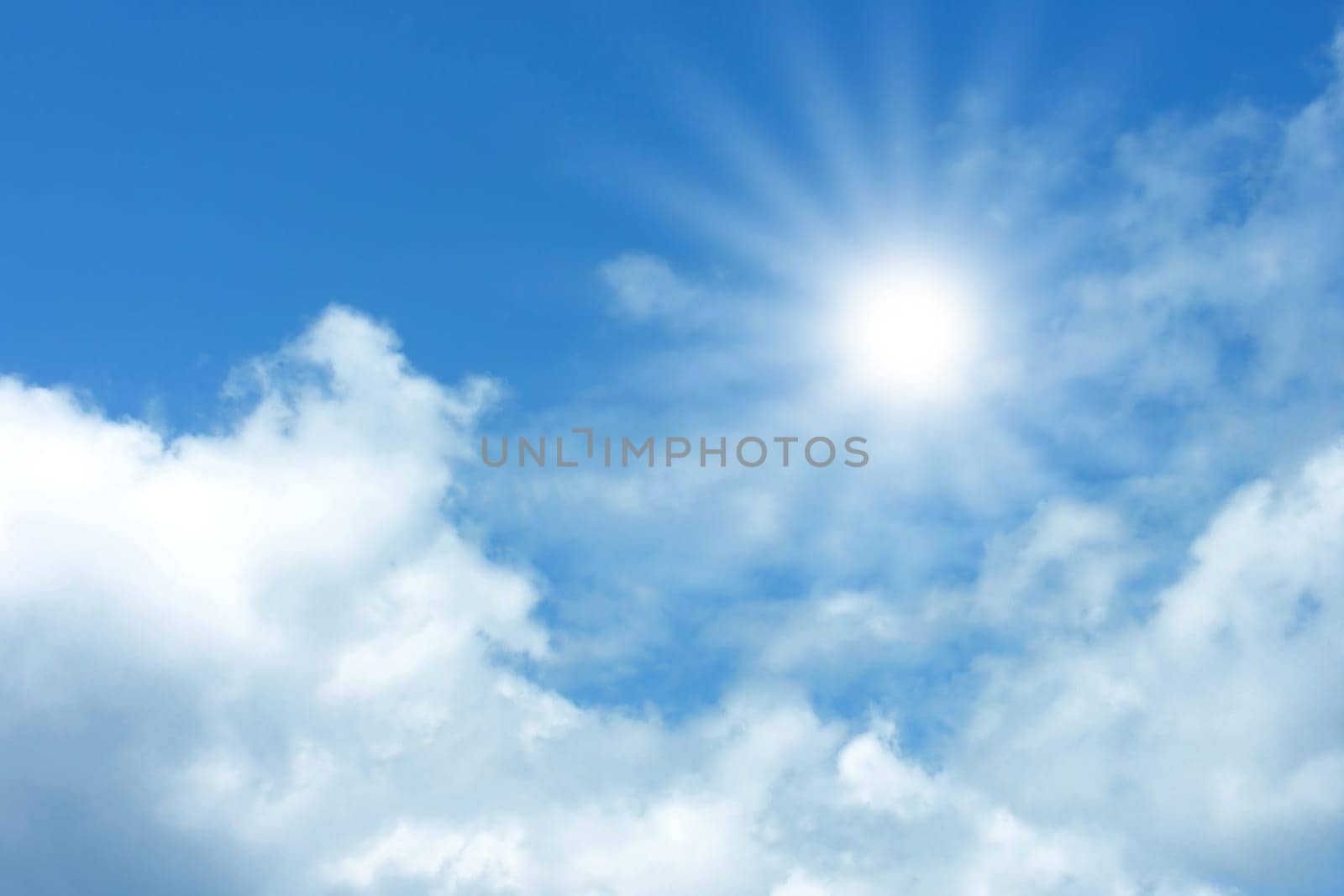 Blue sky with clouds