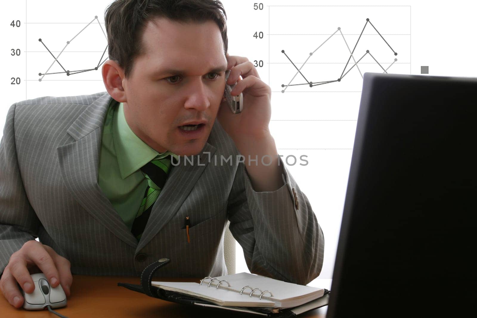 Businessman talking on the phone