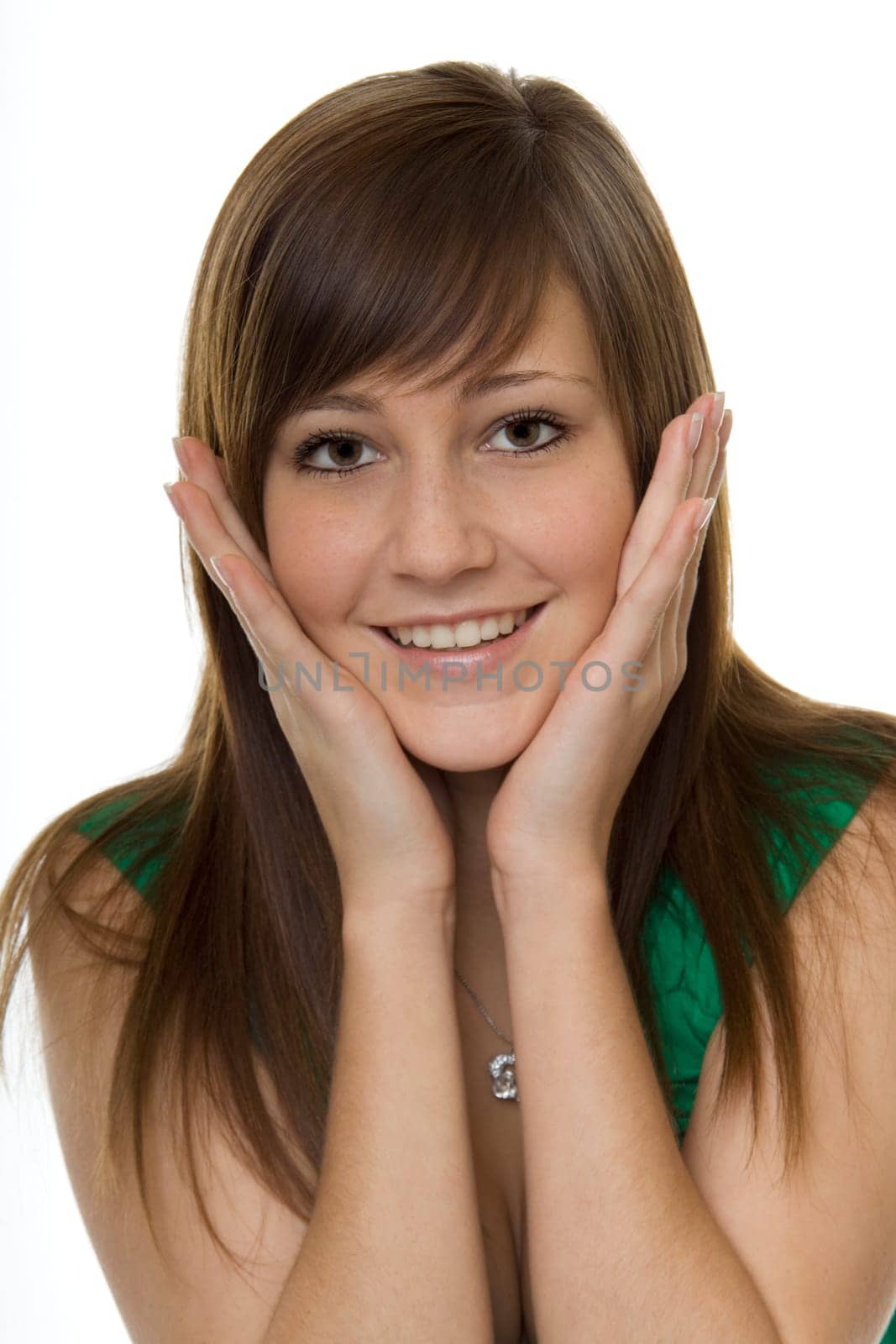 Woman with gestures † surprise