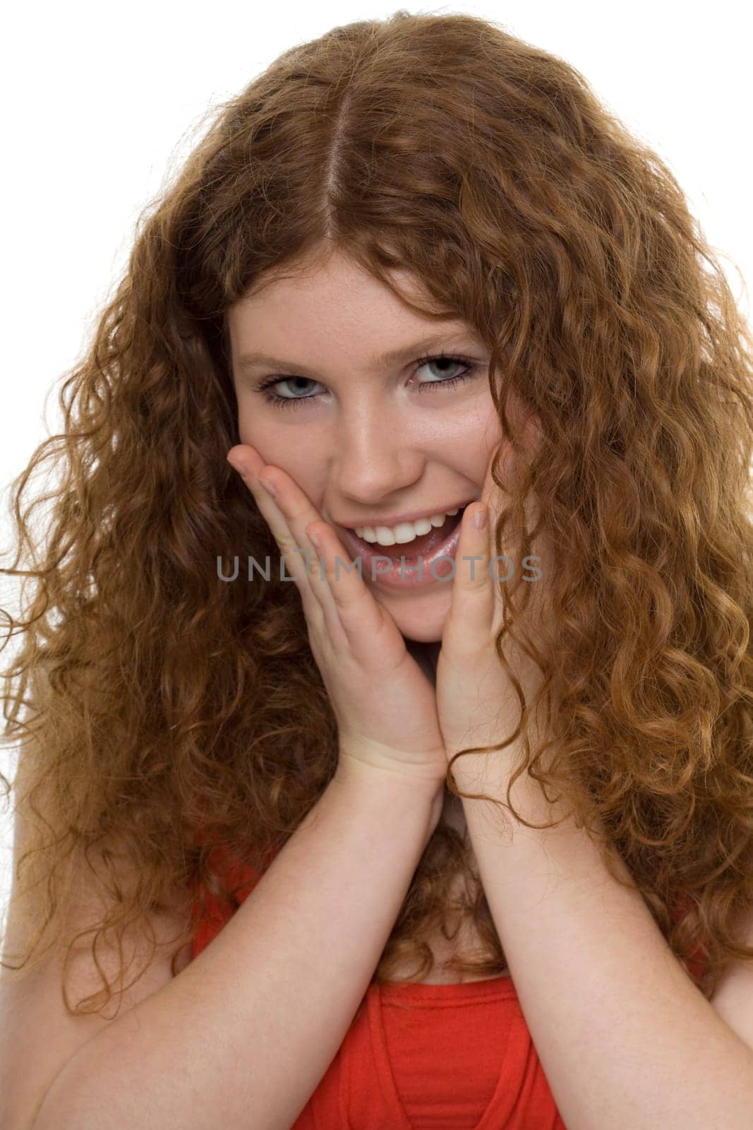 Woman with gestures † surprise