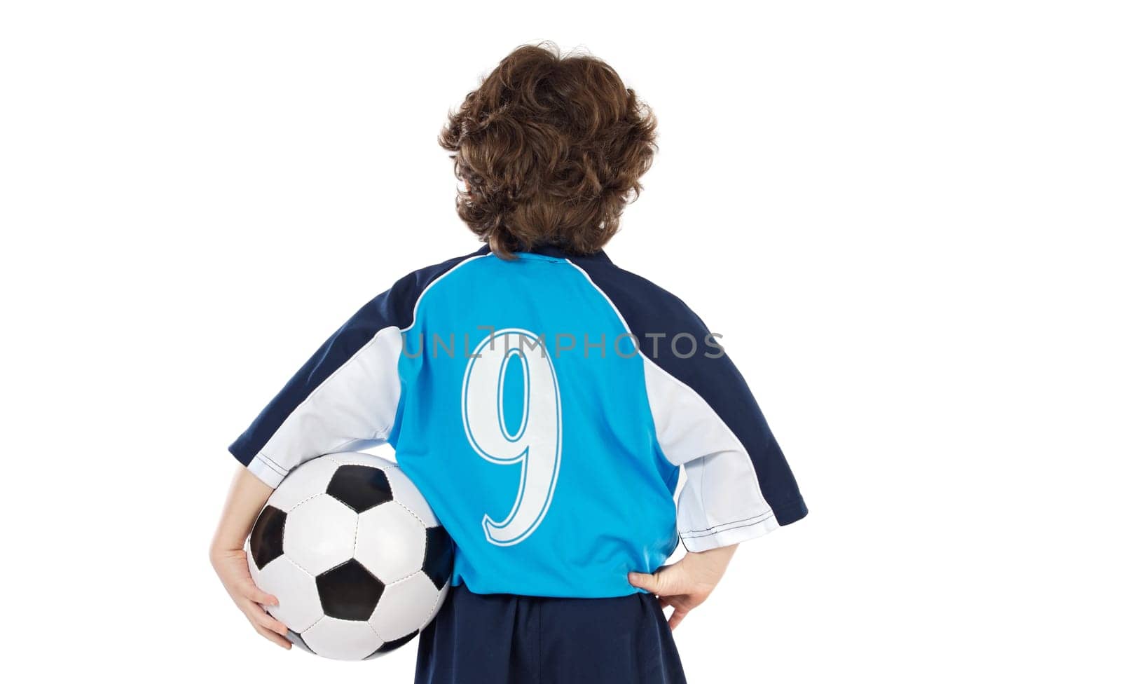 Child with soccer ball