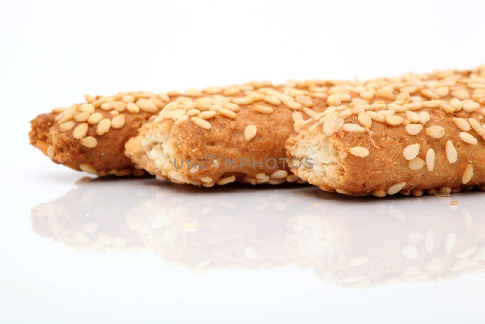sesame bagel detail