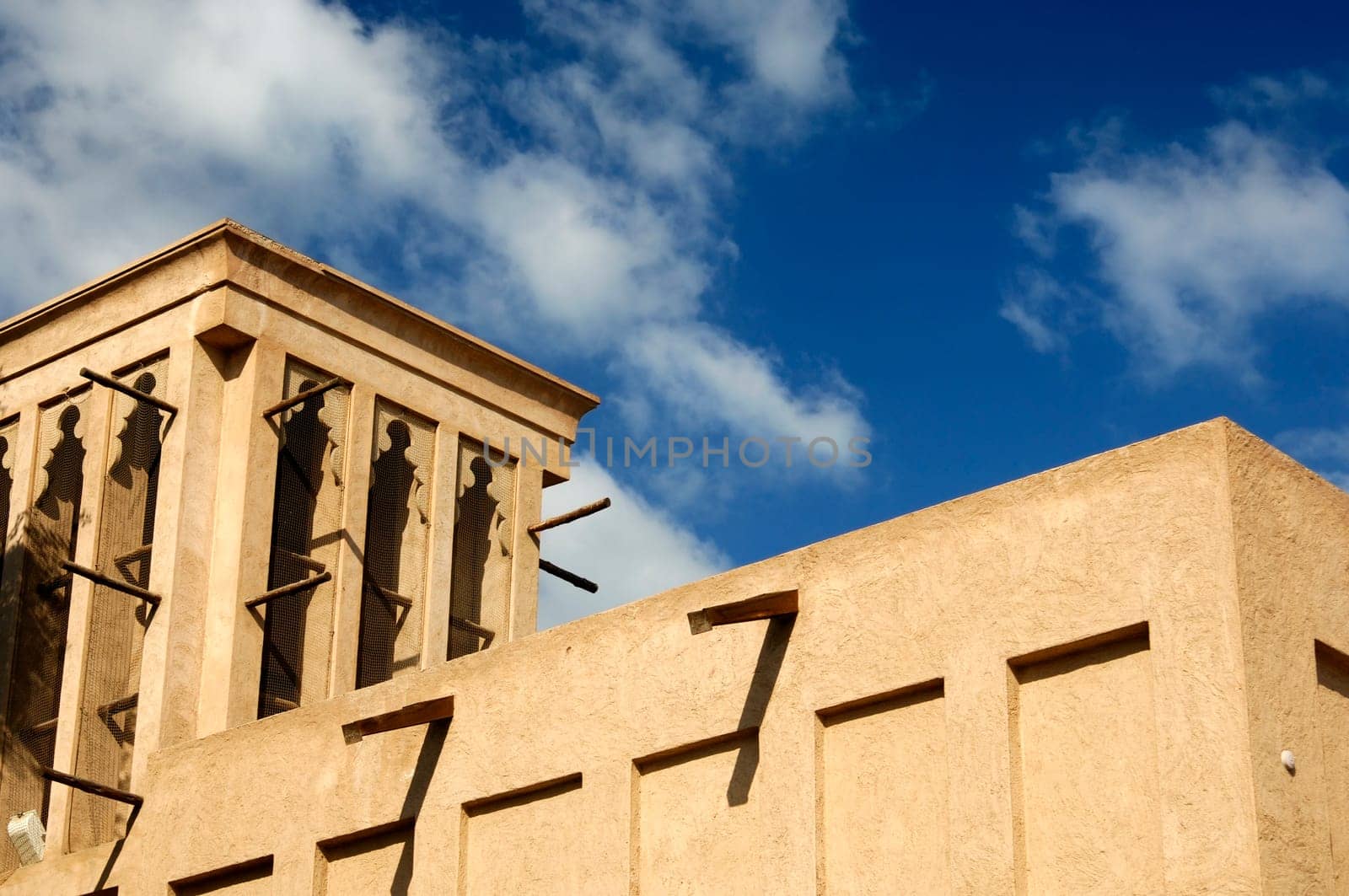 Wind tower for cooling a traditional house,Dubai