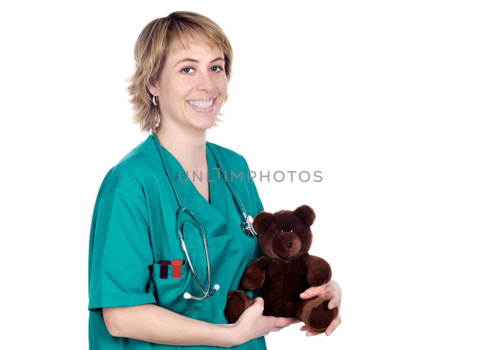 doctor with a teddy bear