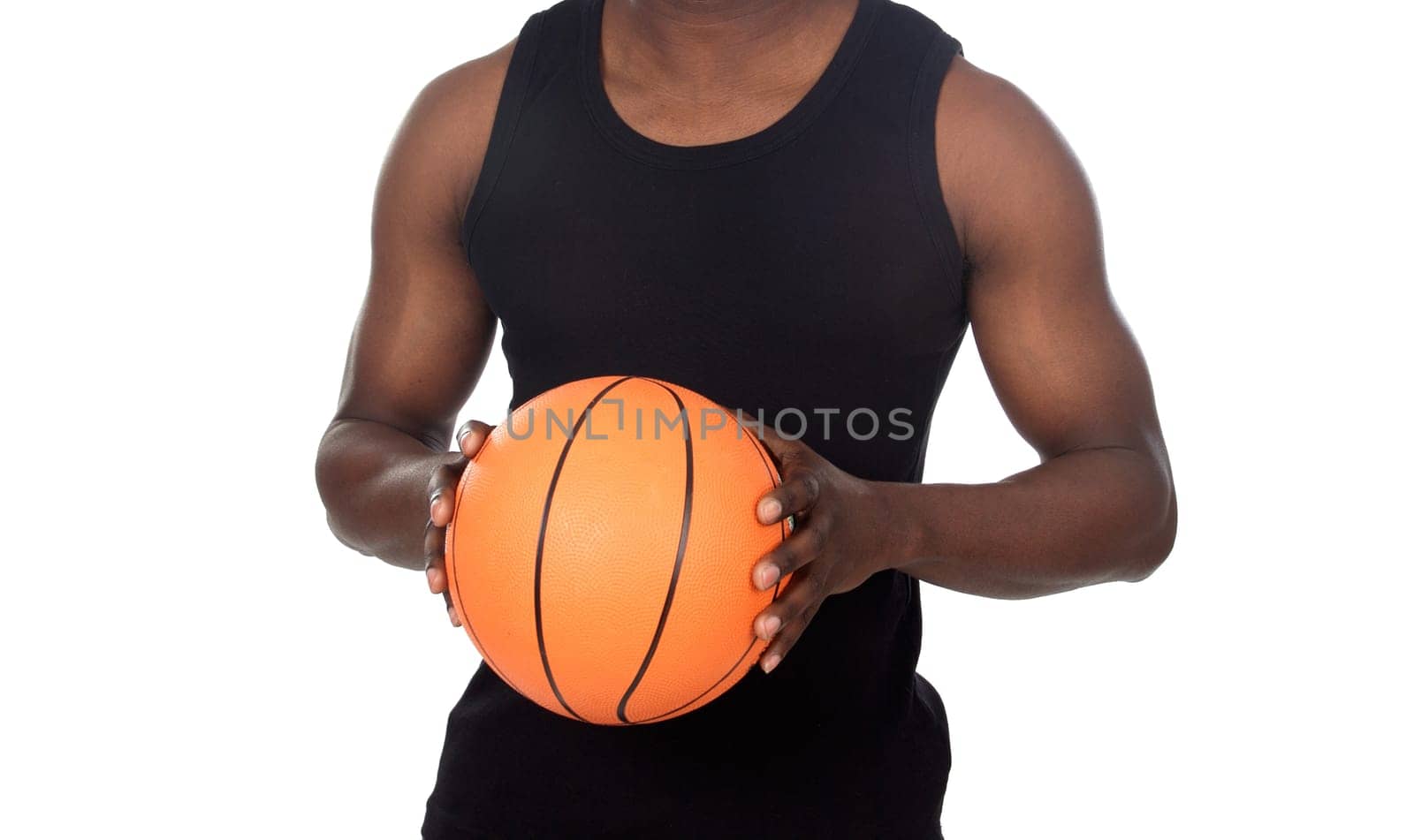 attractive young person with basketball
