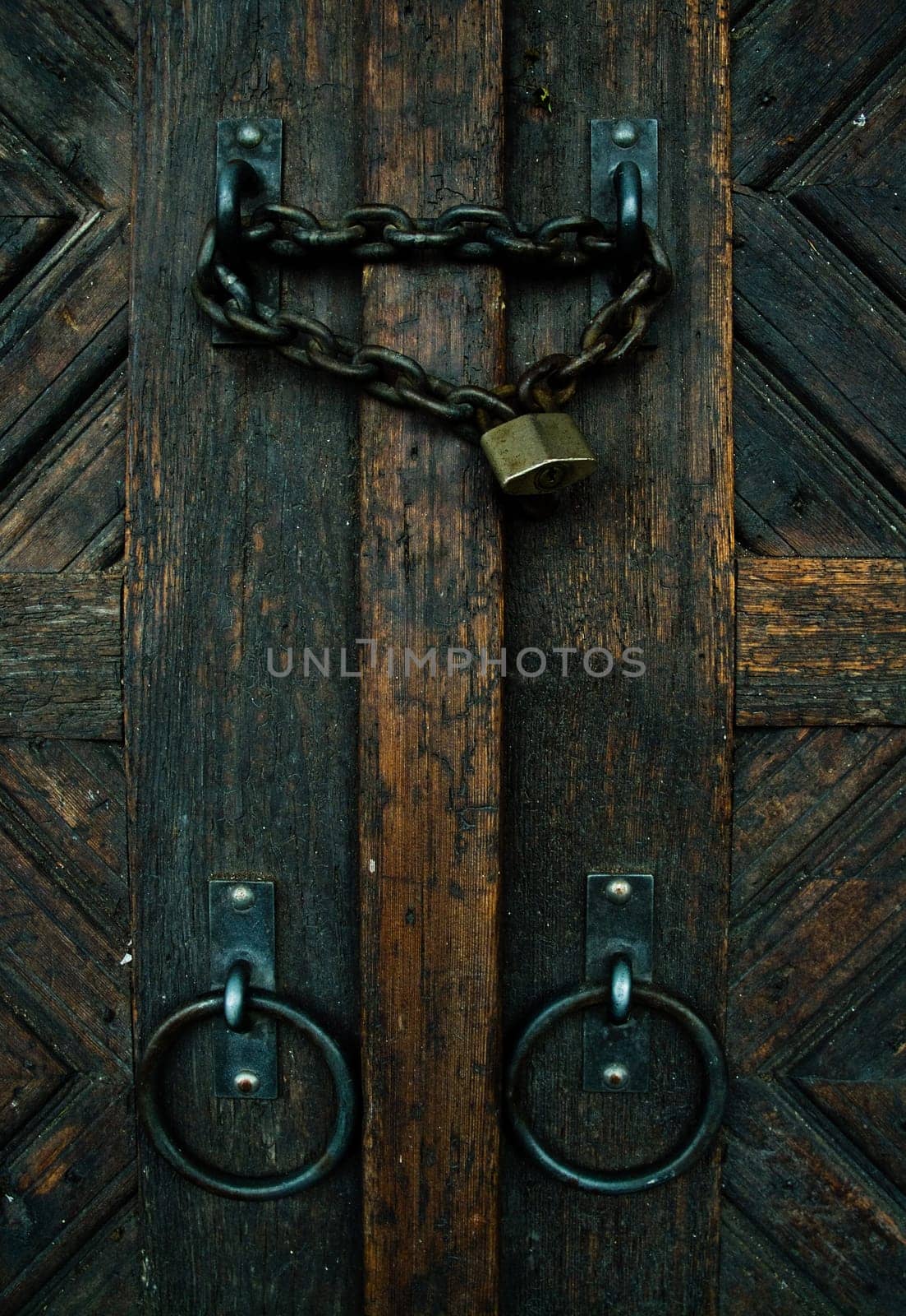 Old gate with lock