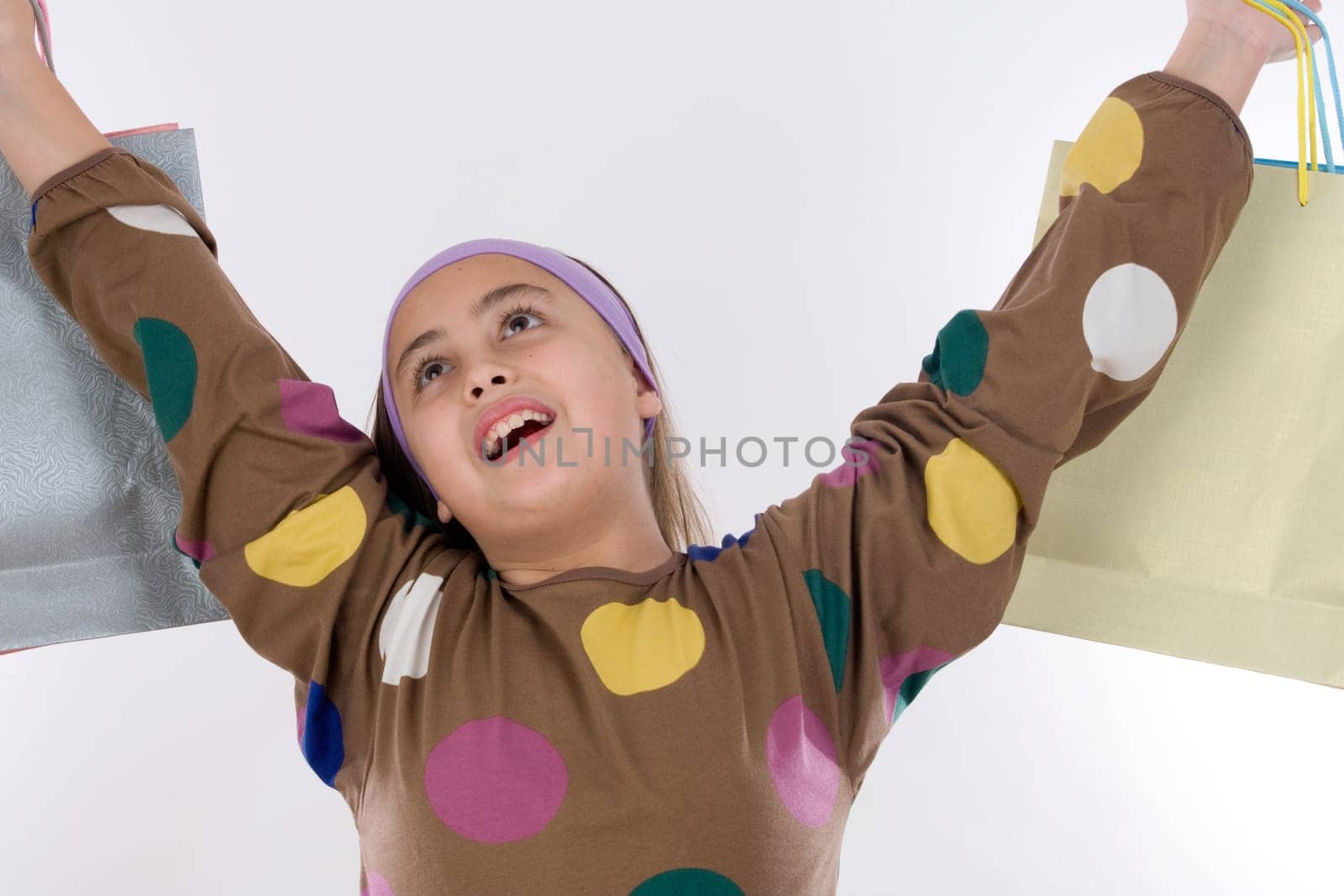 Girl with shopping bags