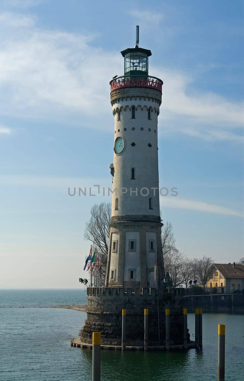 Lighthouse in Lindau on Lake Constance