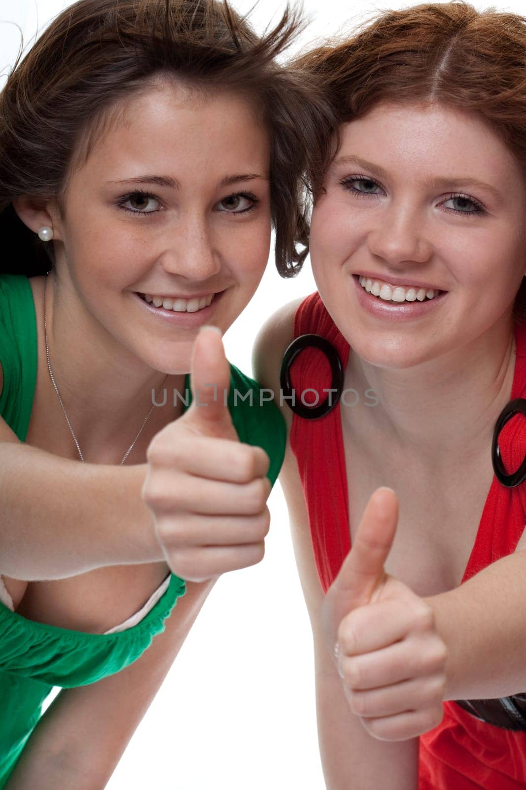 happy teenager with thumbs up