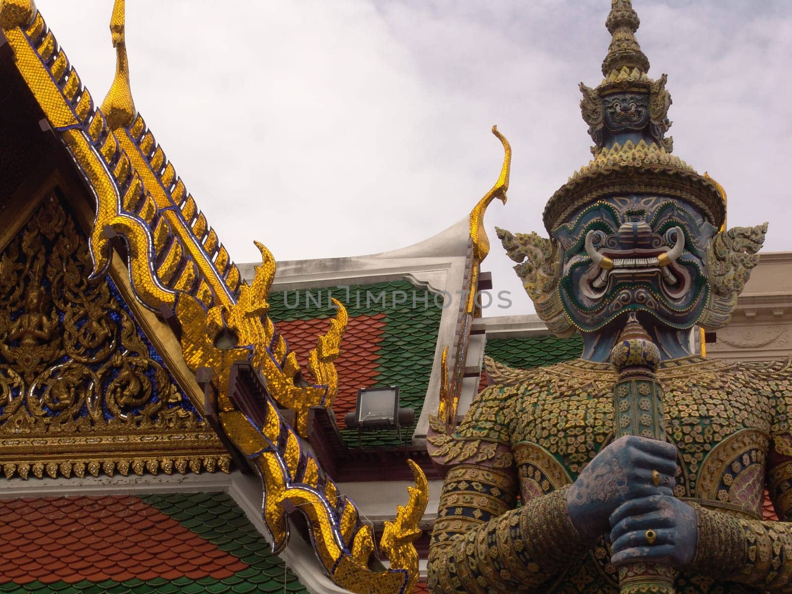 temple entrance decorated with gold