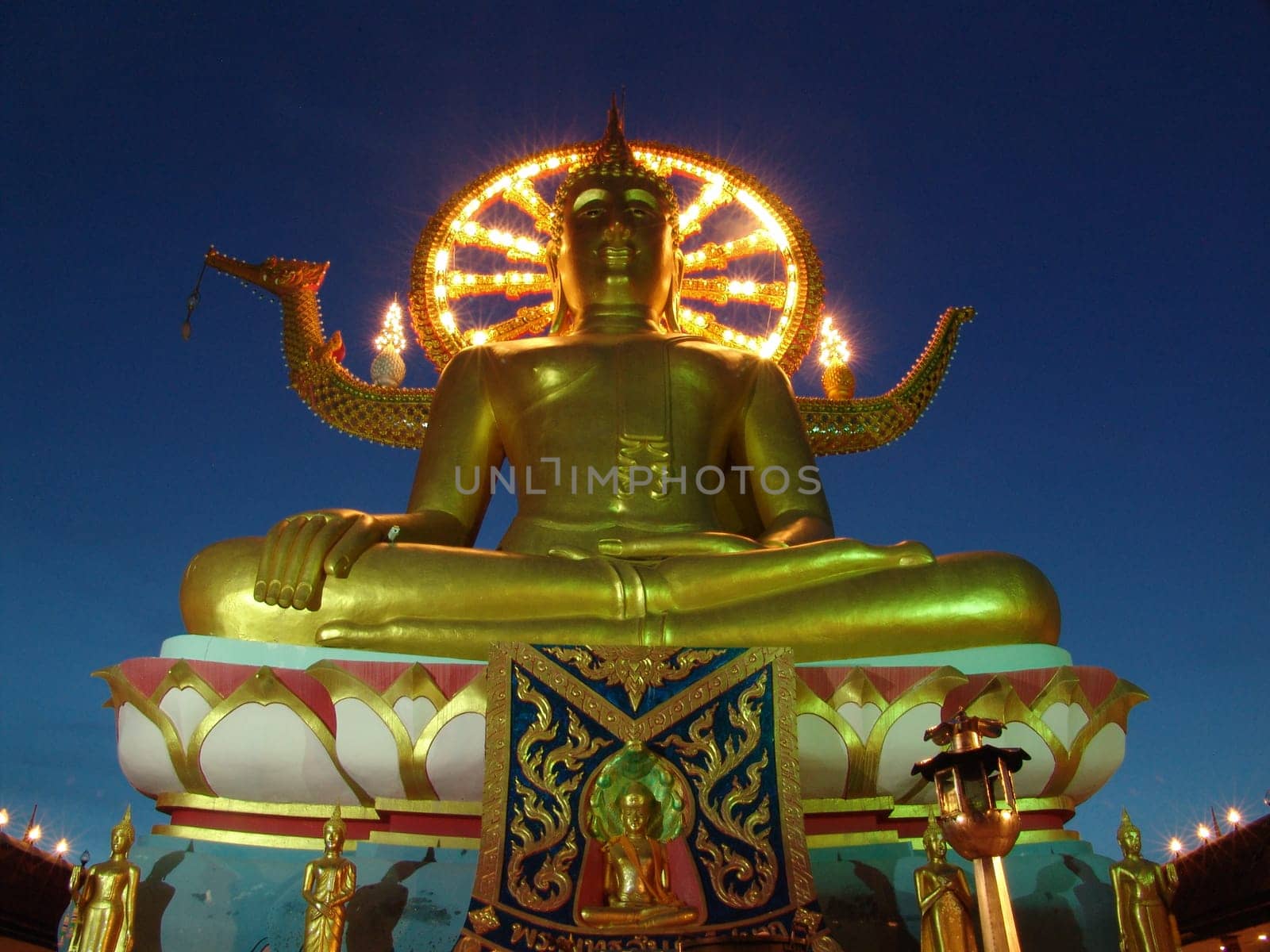 Illuminated Buddha Temple