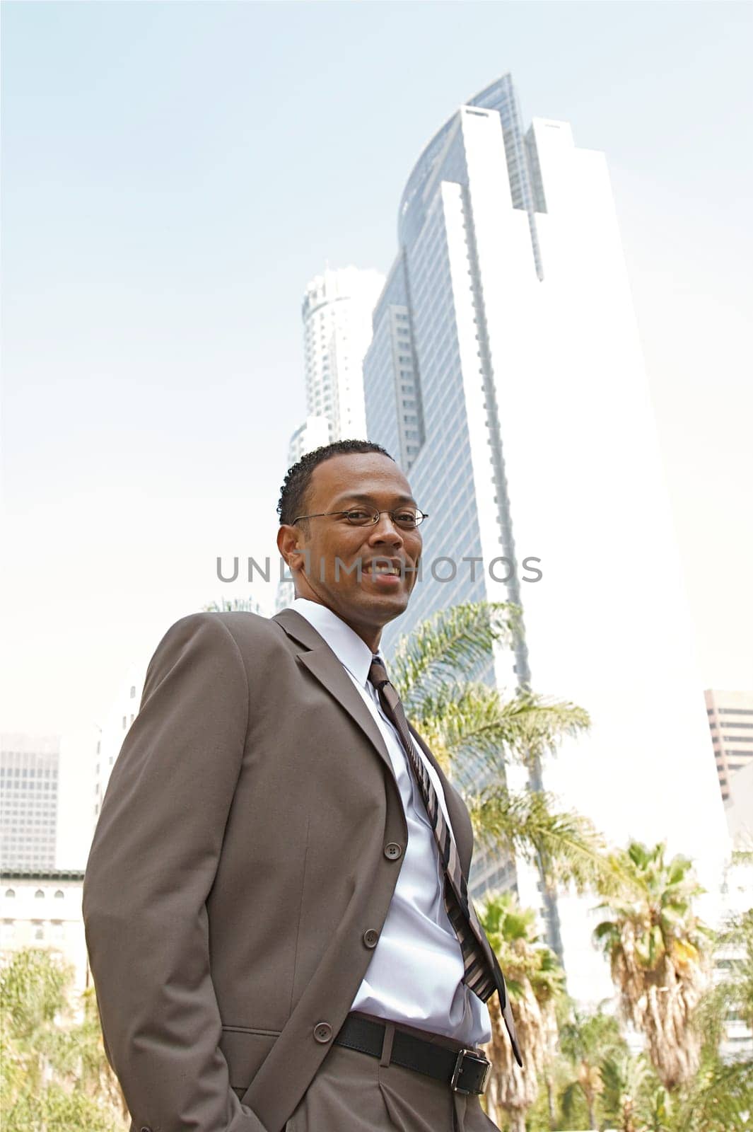 Businessman at a Cafe