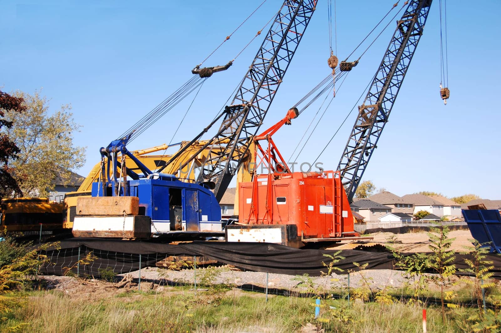 Construction machinery.