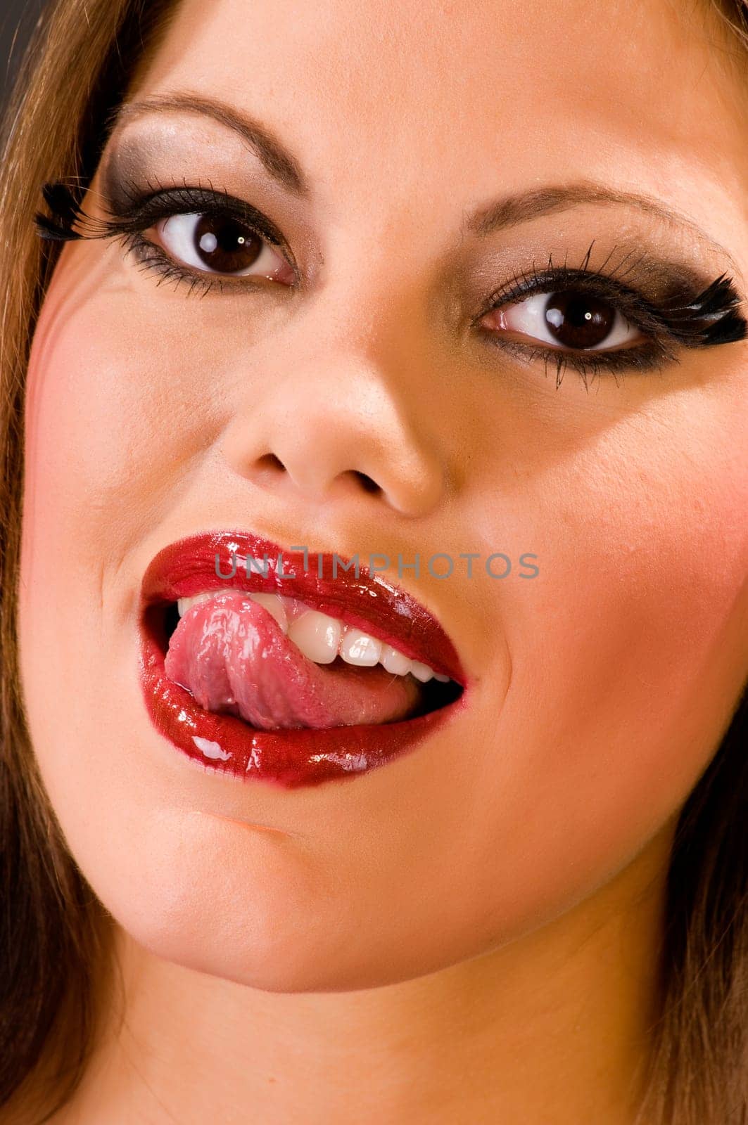 Young beautiful brunette woman