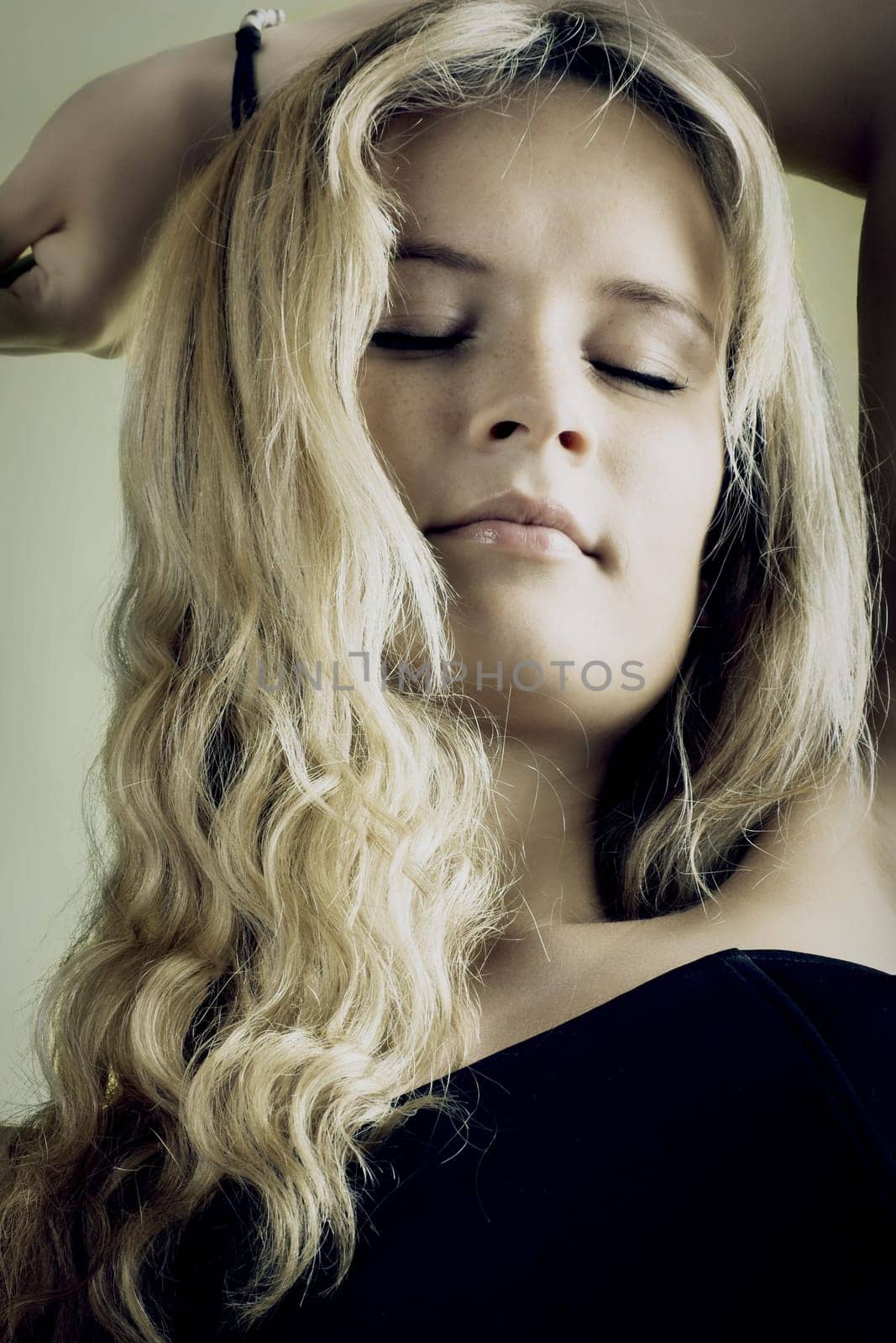 Blonde model