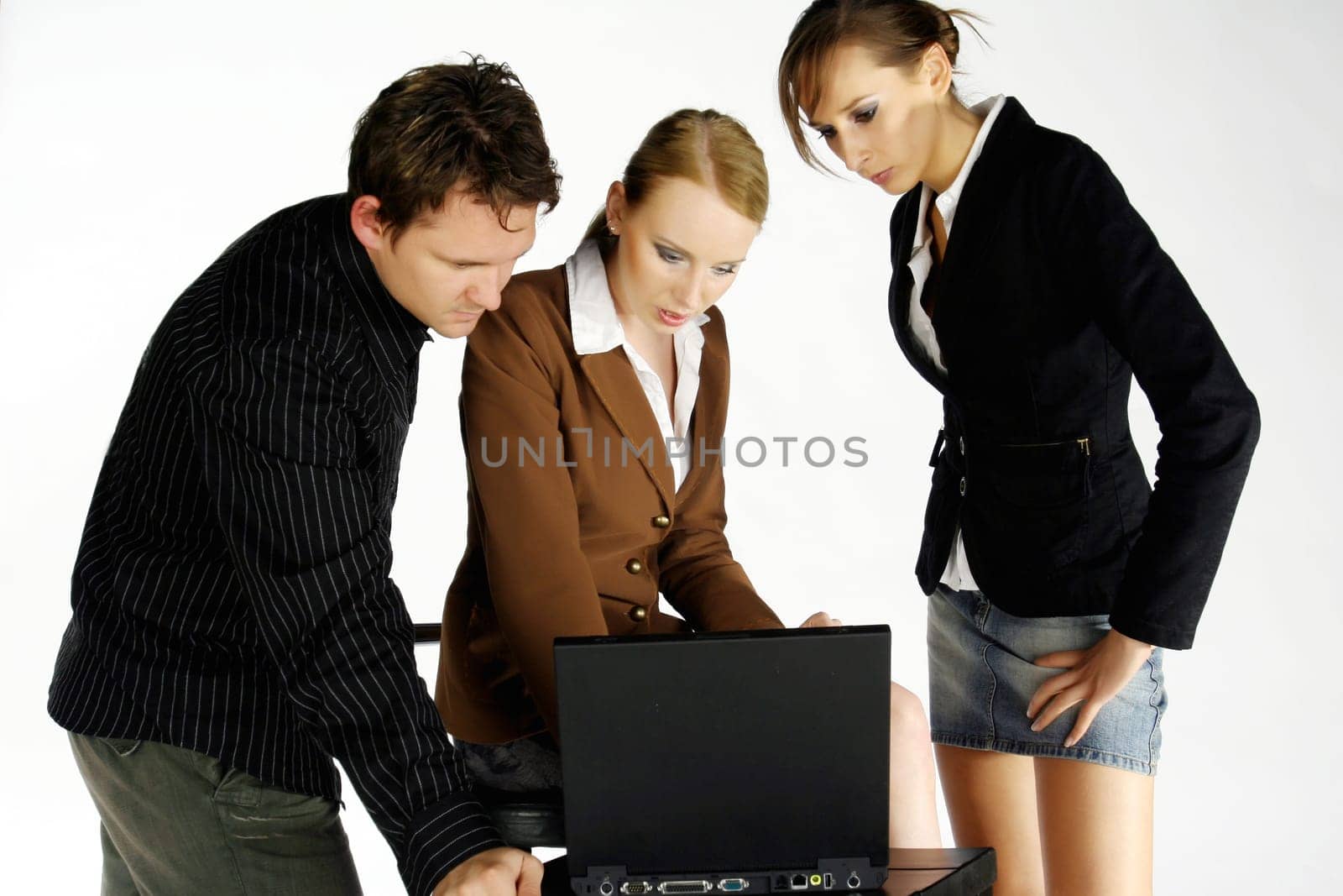 Working on the project,teamwork