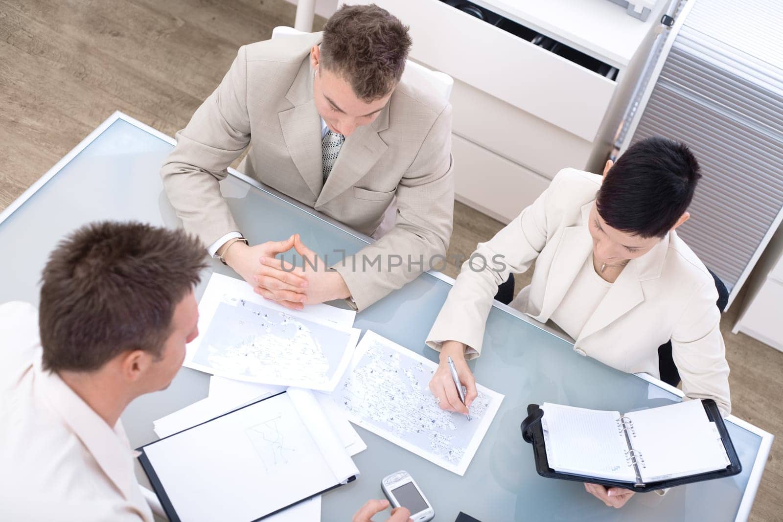 Businesspeople talking