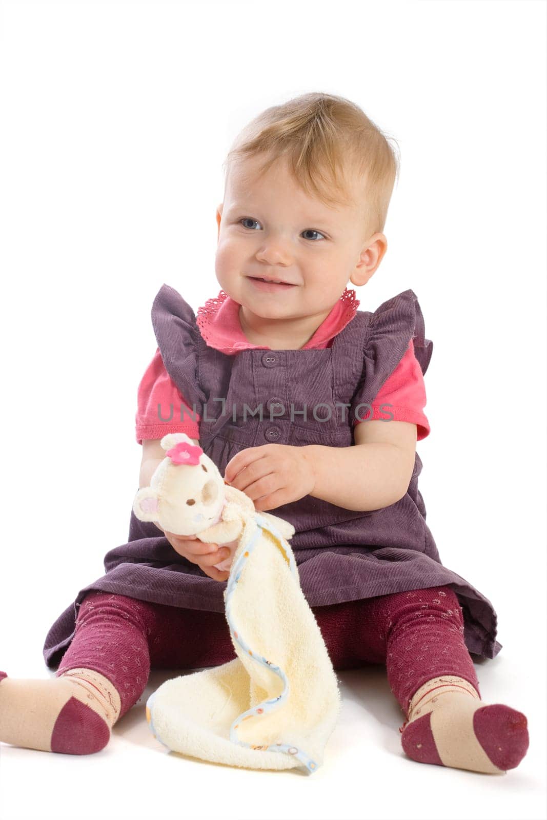 Baby girl playing