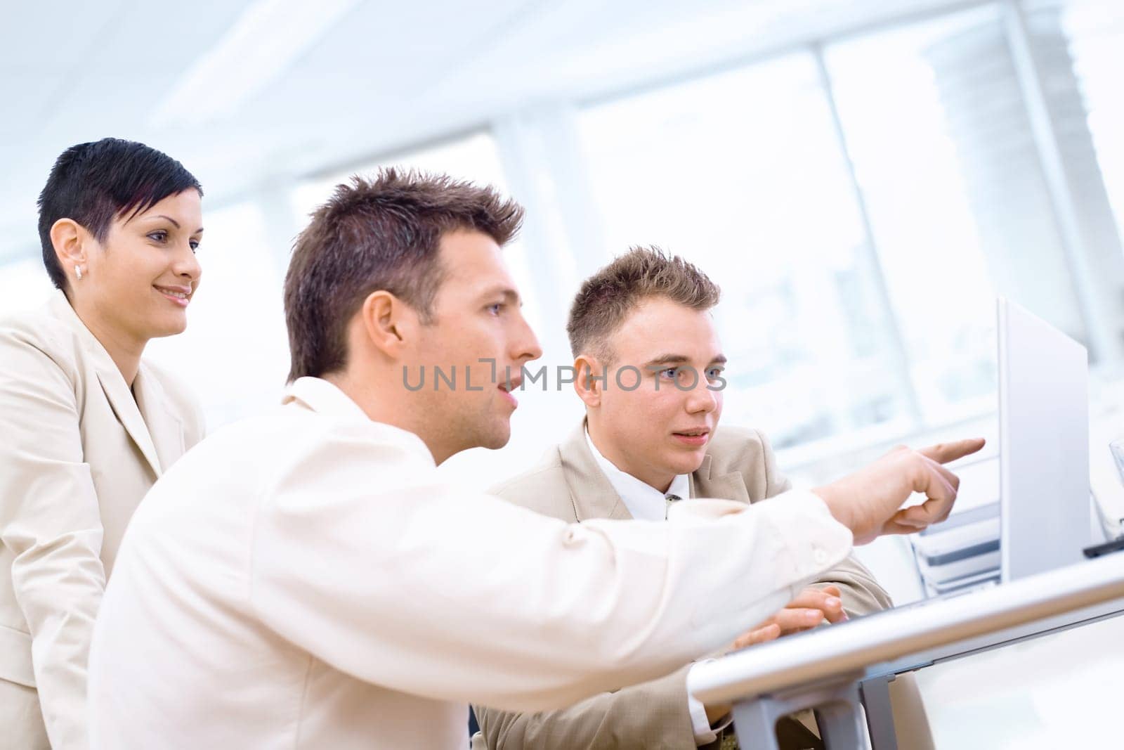 Businessteam with laptop