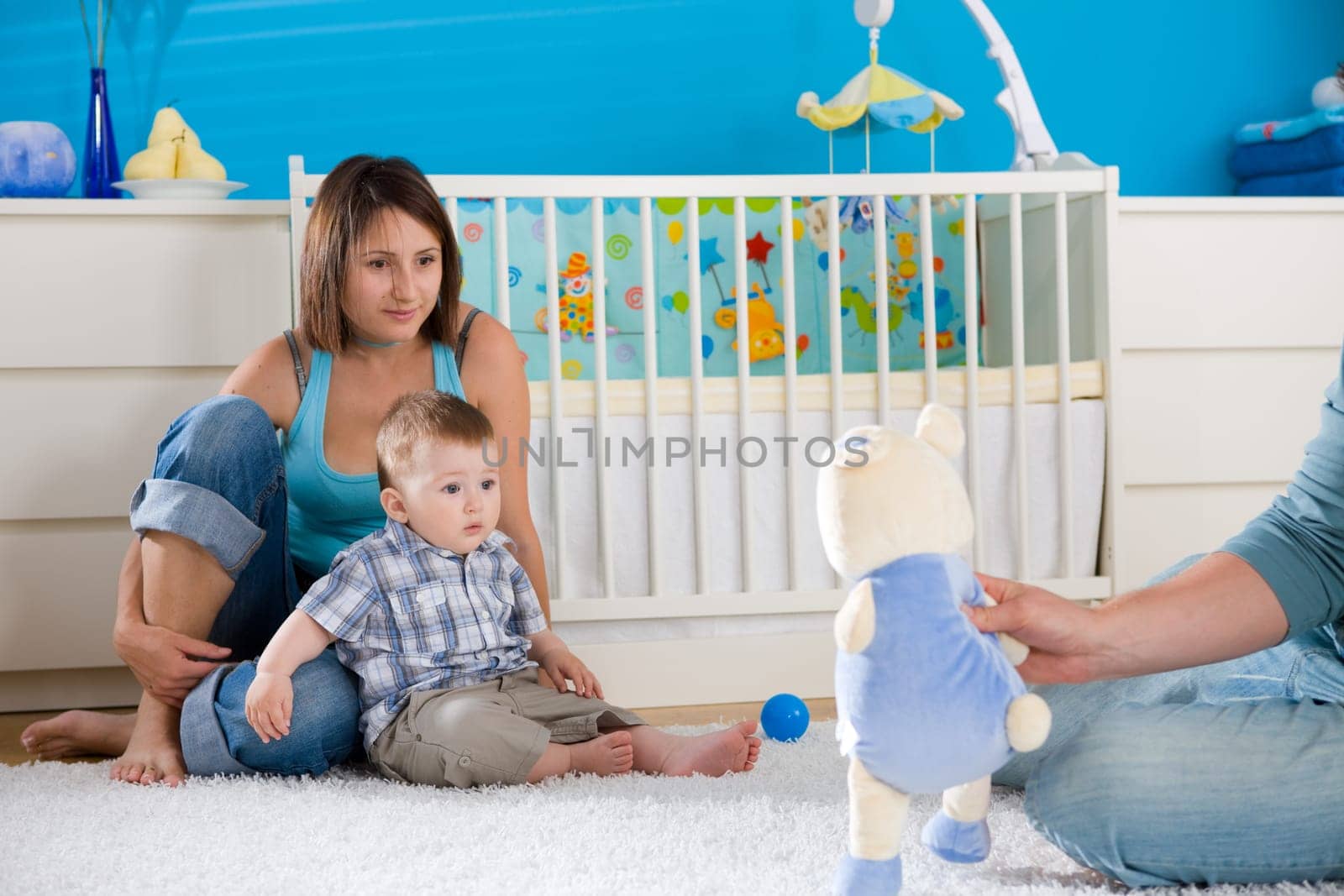 Family playing together