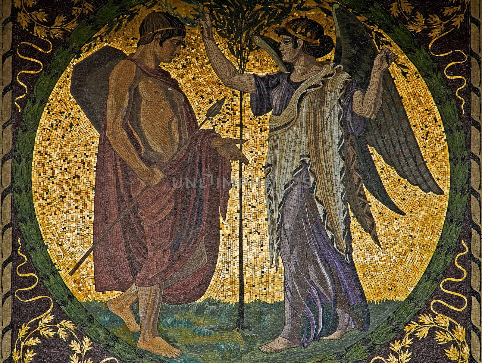 South mosaic at the Munich Angel of Peace