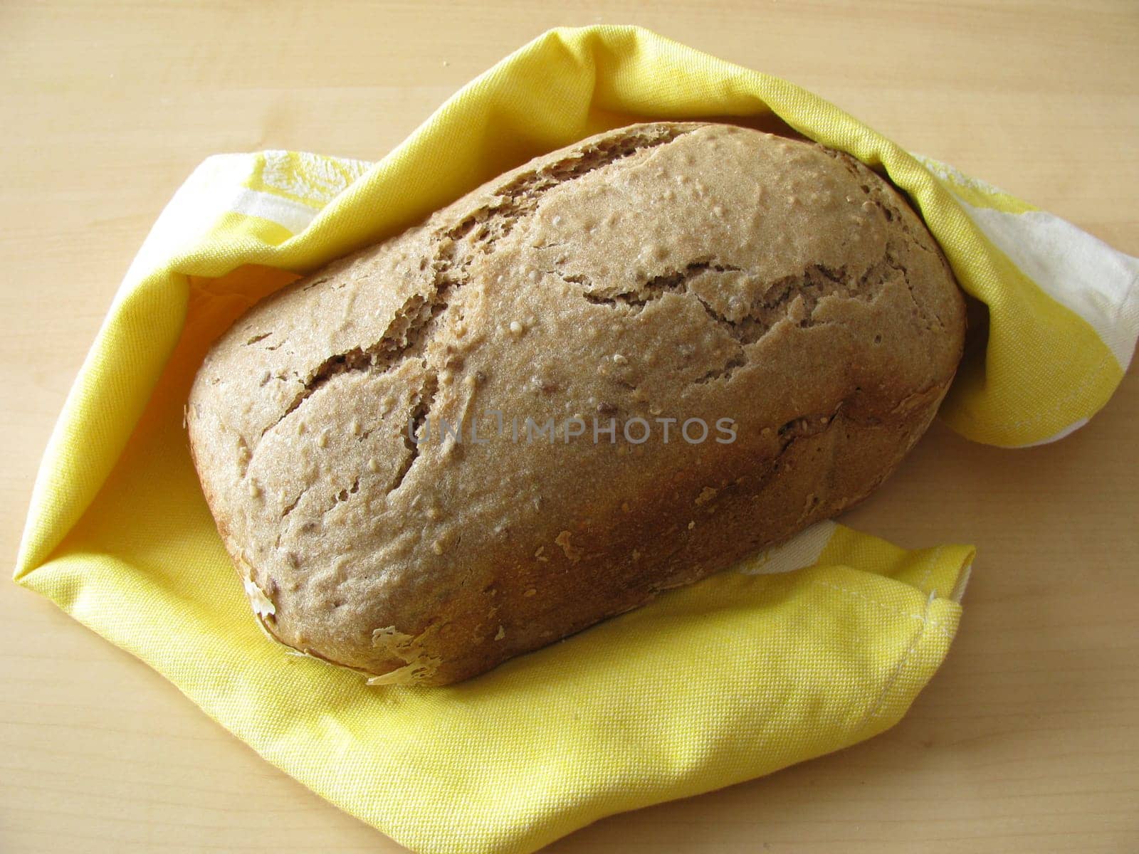 Spelt rye bread from bread maker