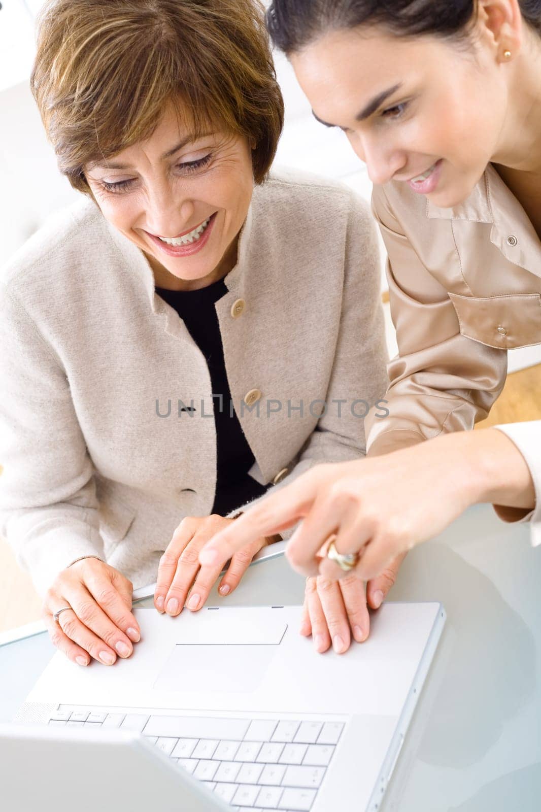 Businesswomen working