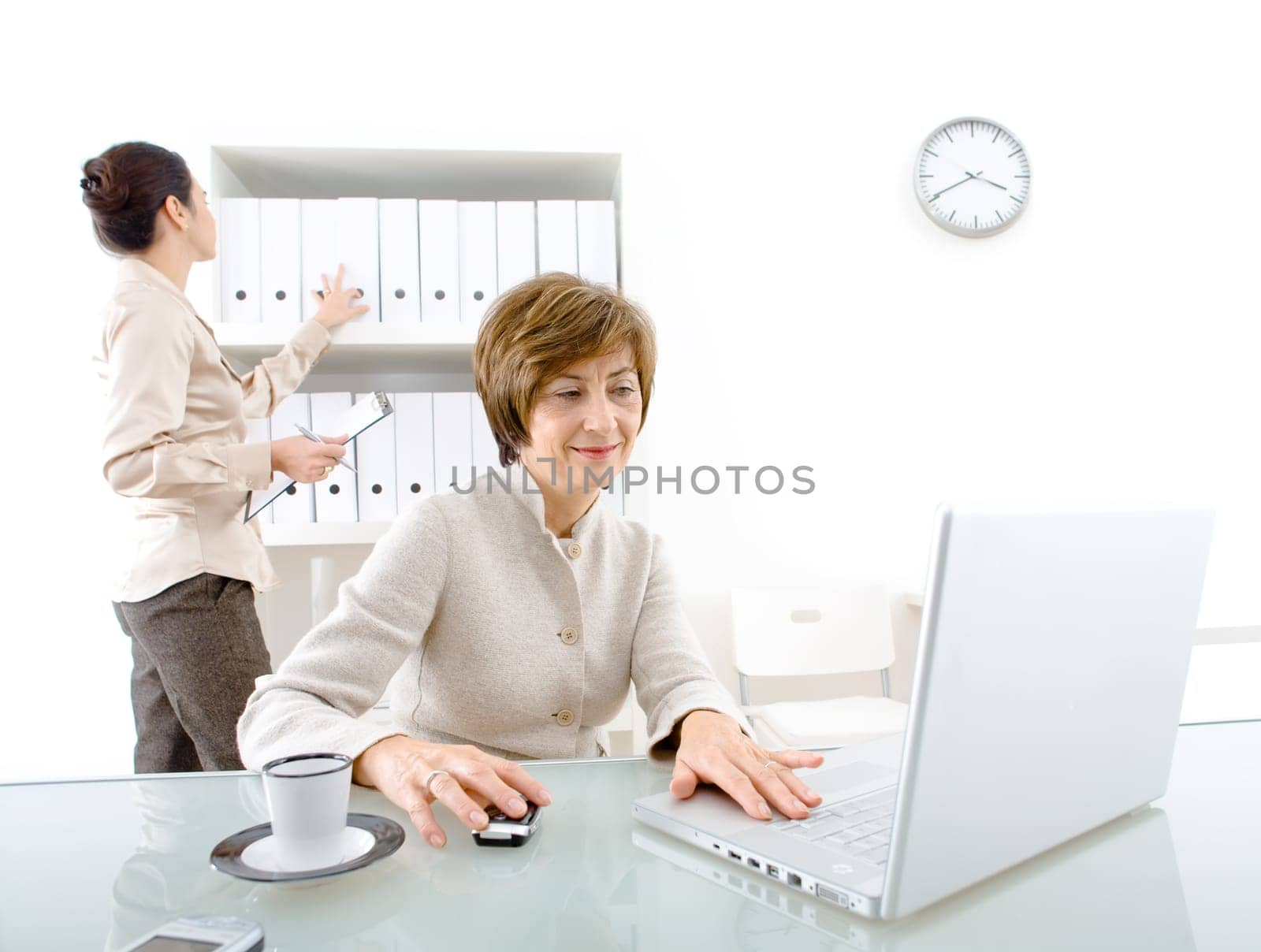 Businesswoman and assistant