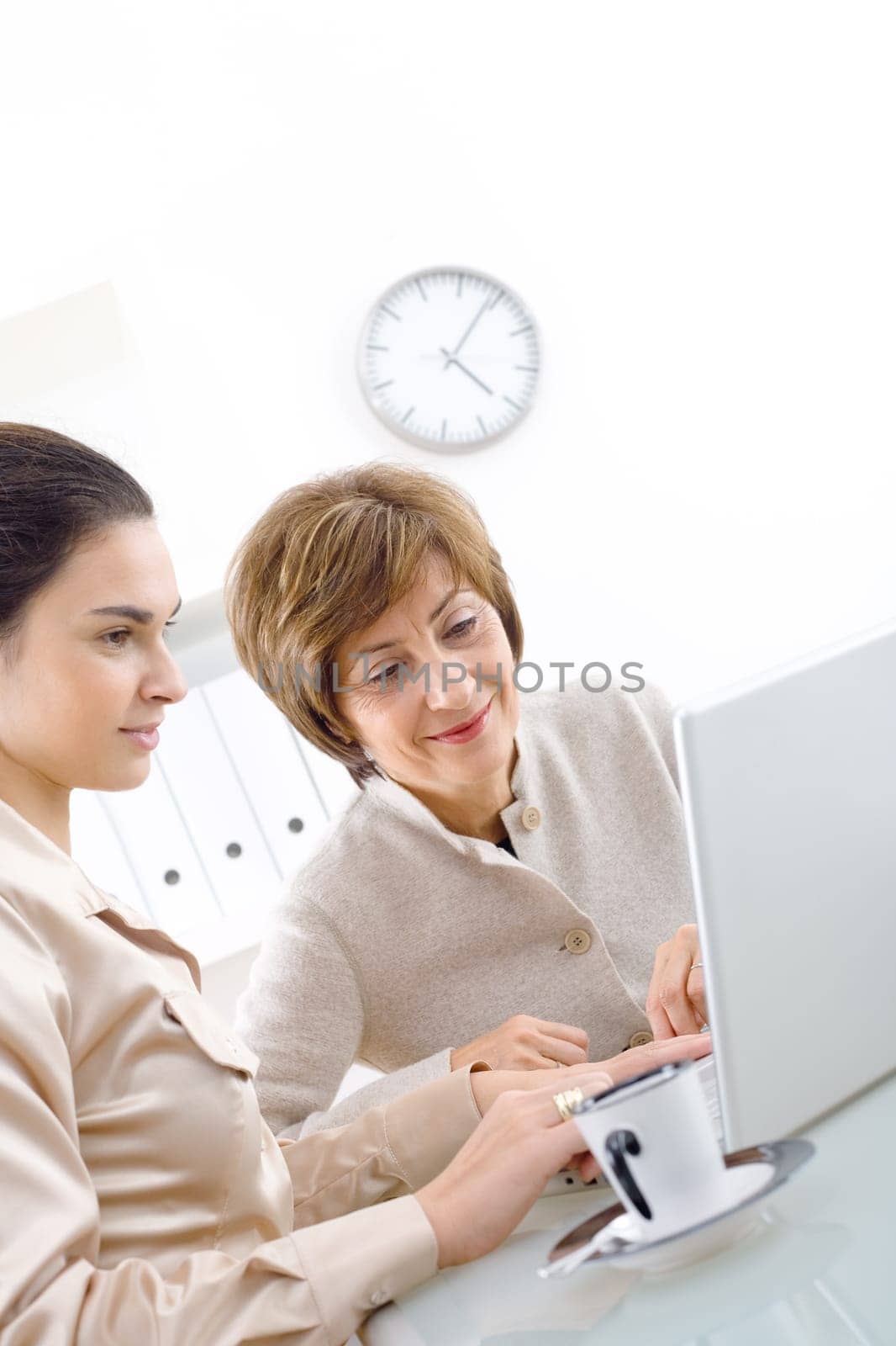 Businesswomen working