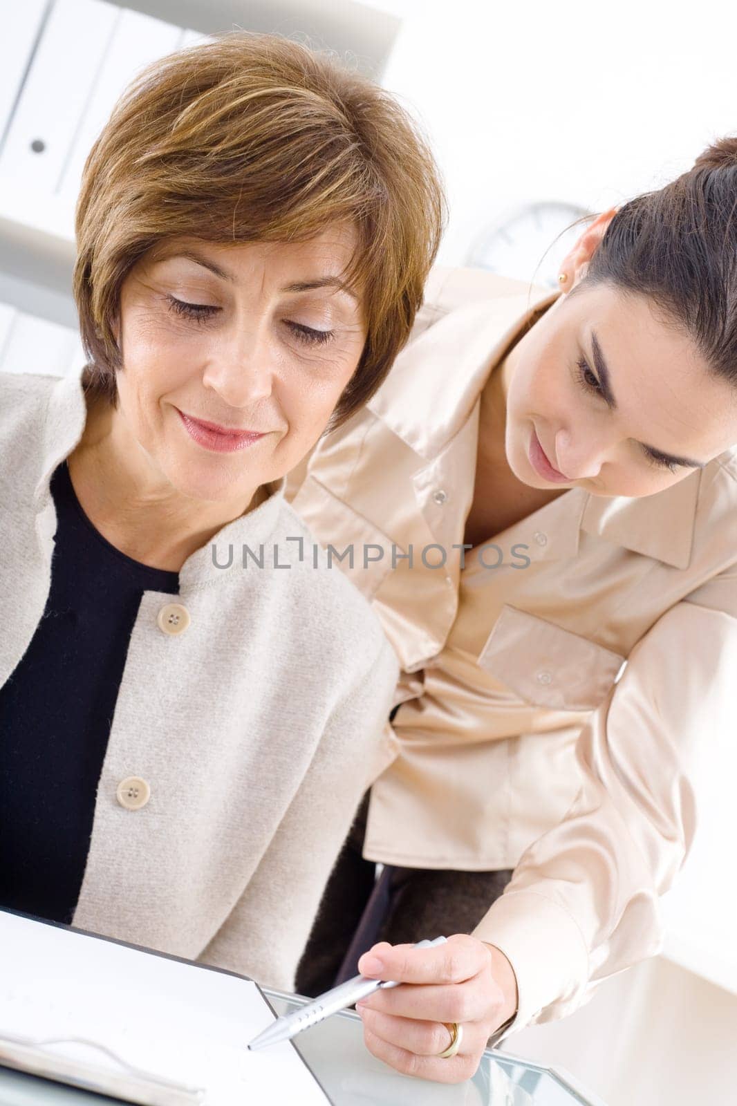 Businesswomen working