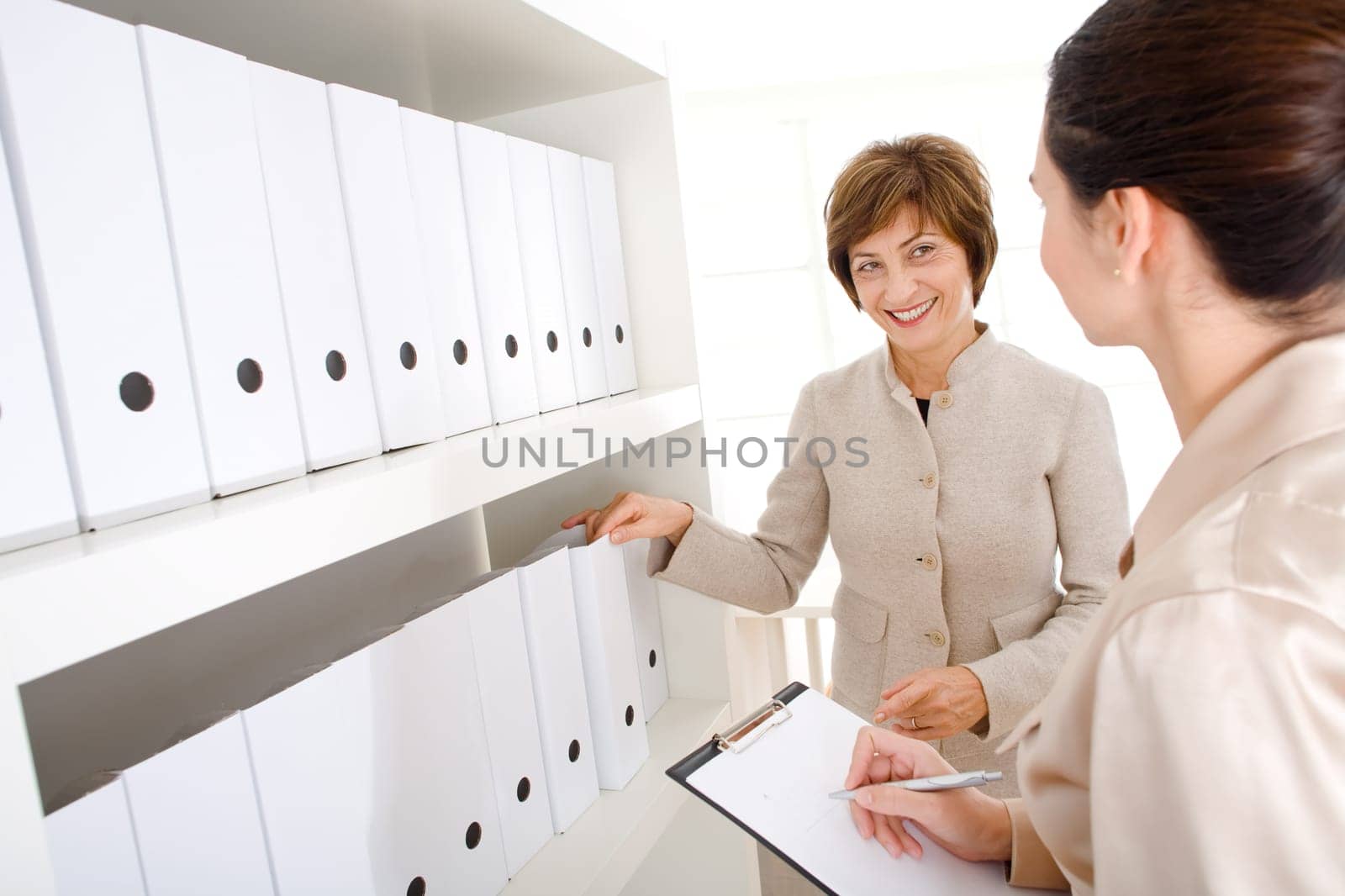 Businesswomen working