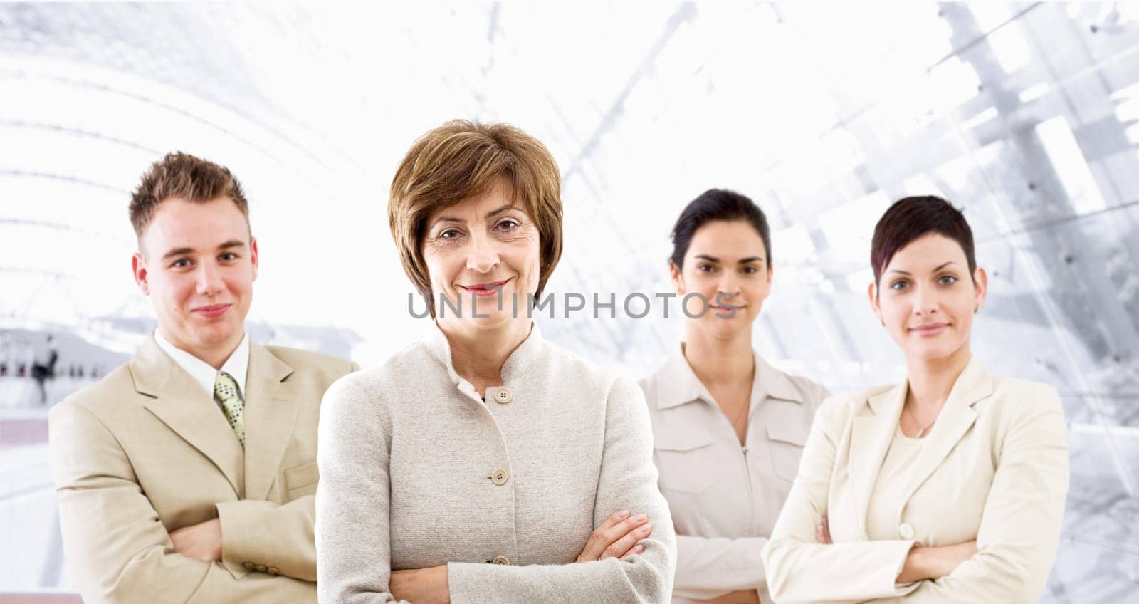 Businessteam of four