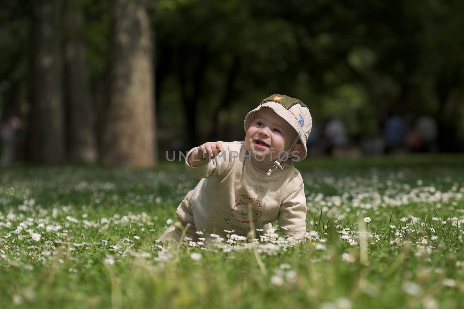 Baby in the garden