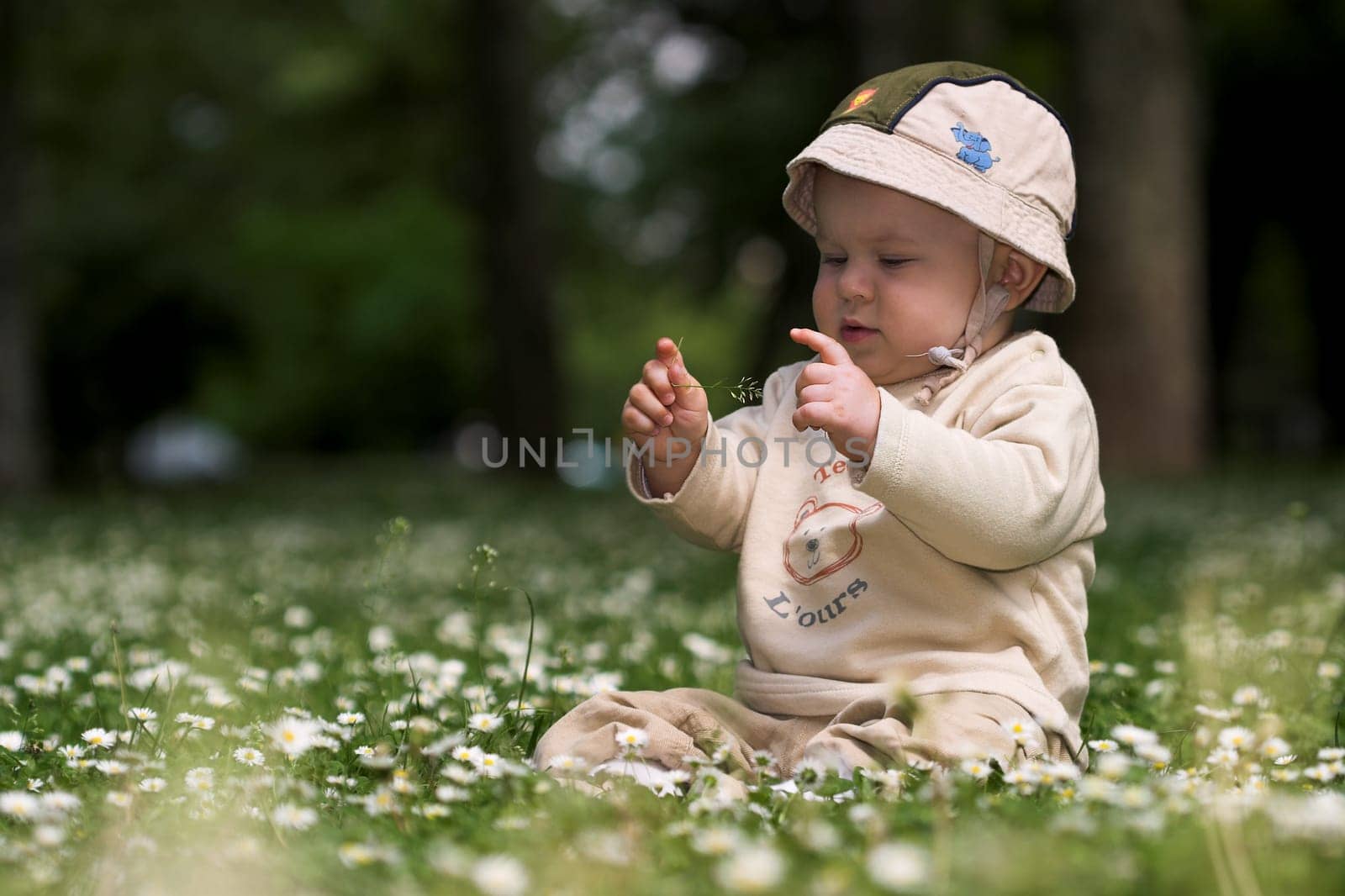 Baby in the garden