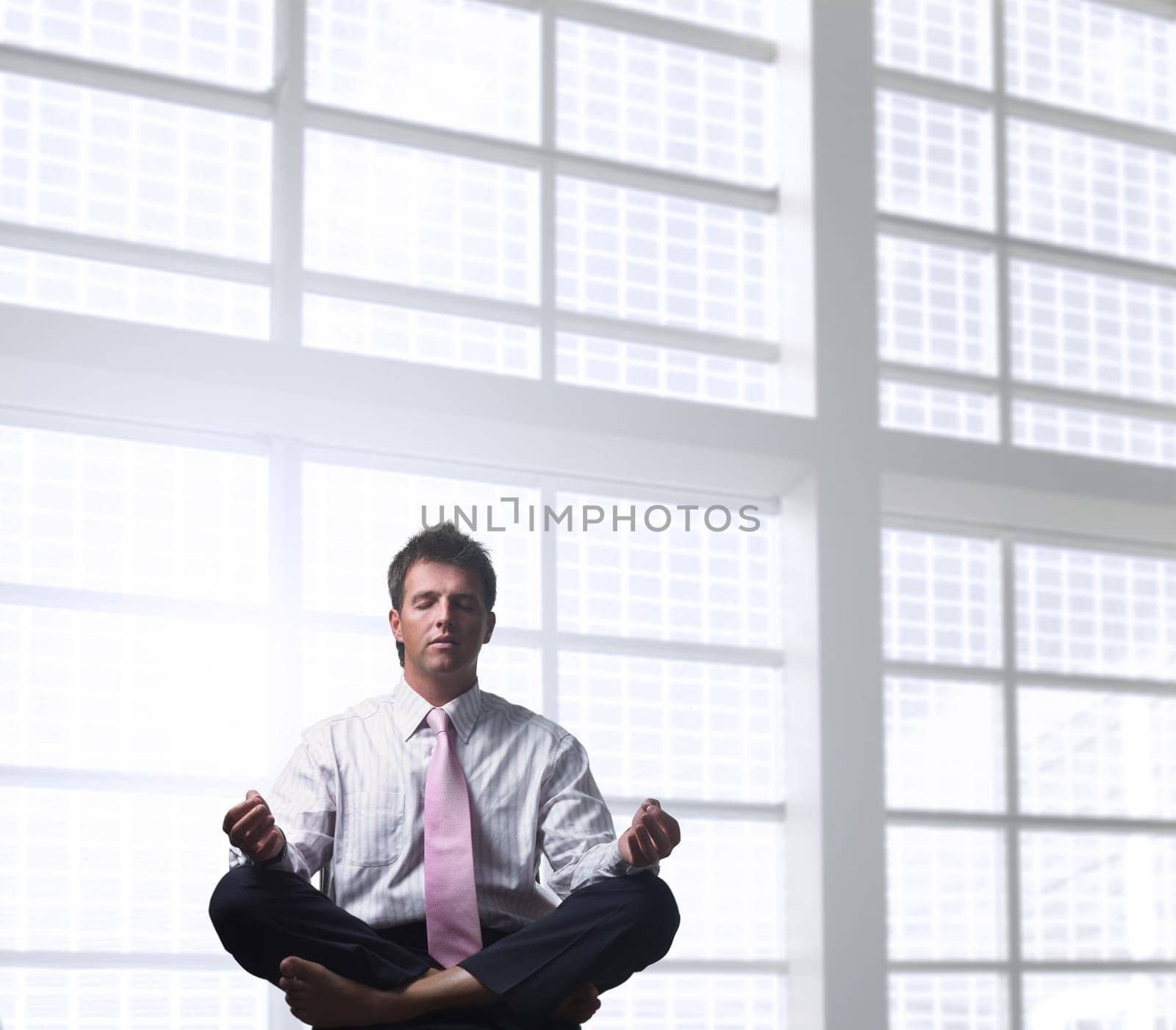 Businessman relaxing