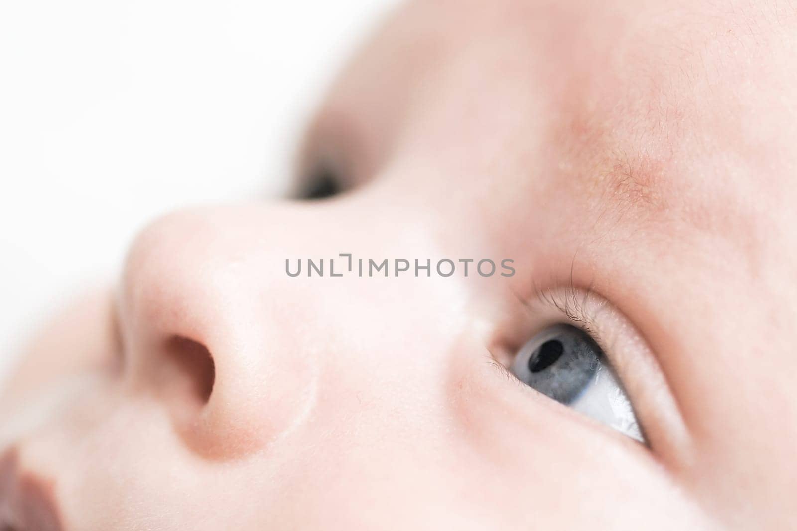 Close up of a baby face