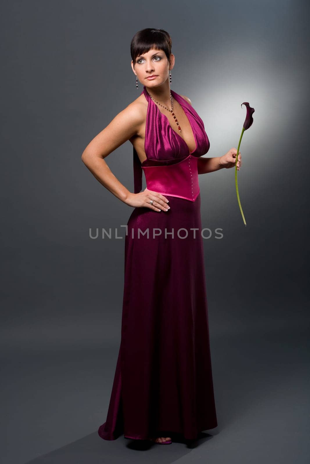 Woman with flower